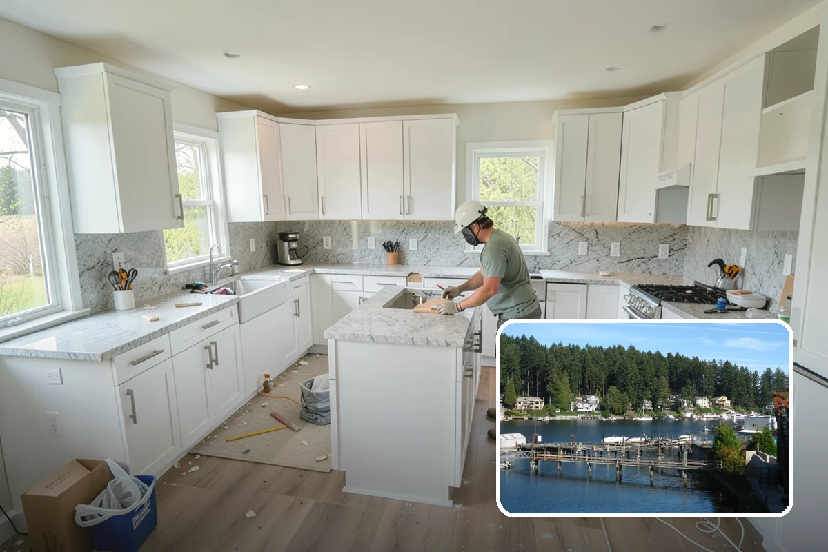 Soaking Tub Installation in Gig Harbor, Pierce County, WA - Allows a deep, full-body soak