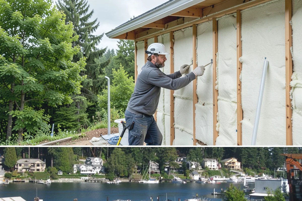 Soaking Tub Installation in Gig Harbor, Pierce County, WA - A deep soaking tub is most appreciated during chilly, damp winters, making the cooler season a natural time to install one.