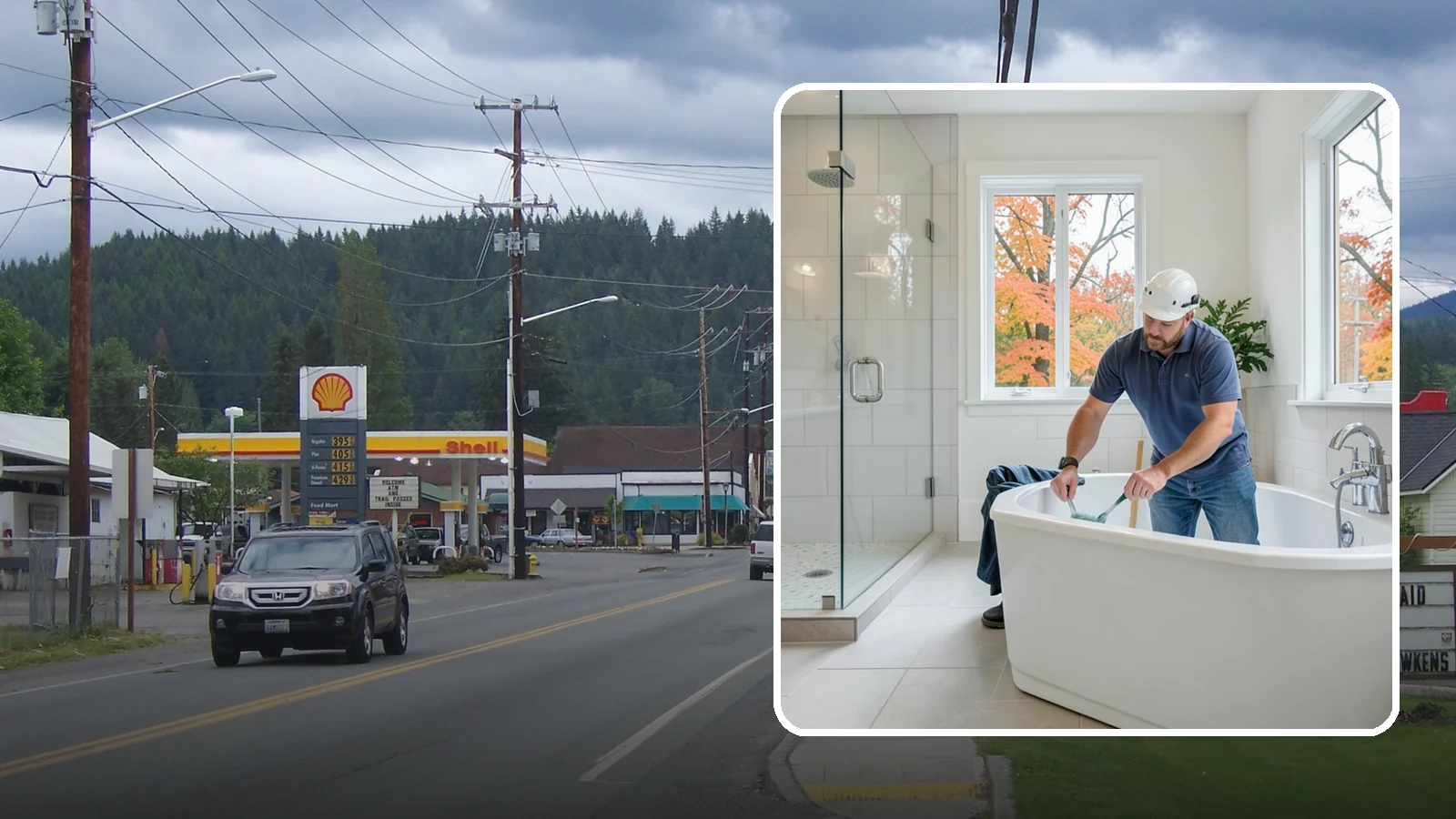 Soaking Tub Installation in Granite Falls, Snohomish County, WA - A soaking tub installation adds a deep, immersive tub built for long, restful baths.