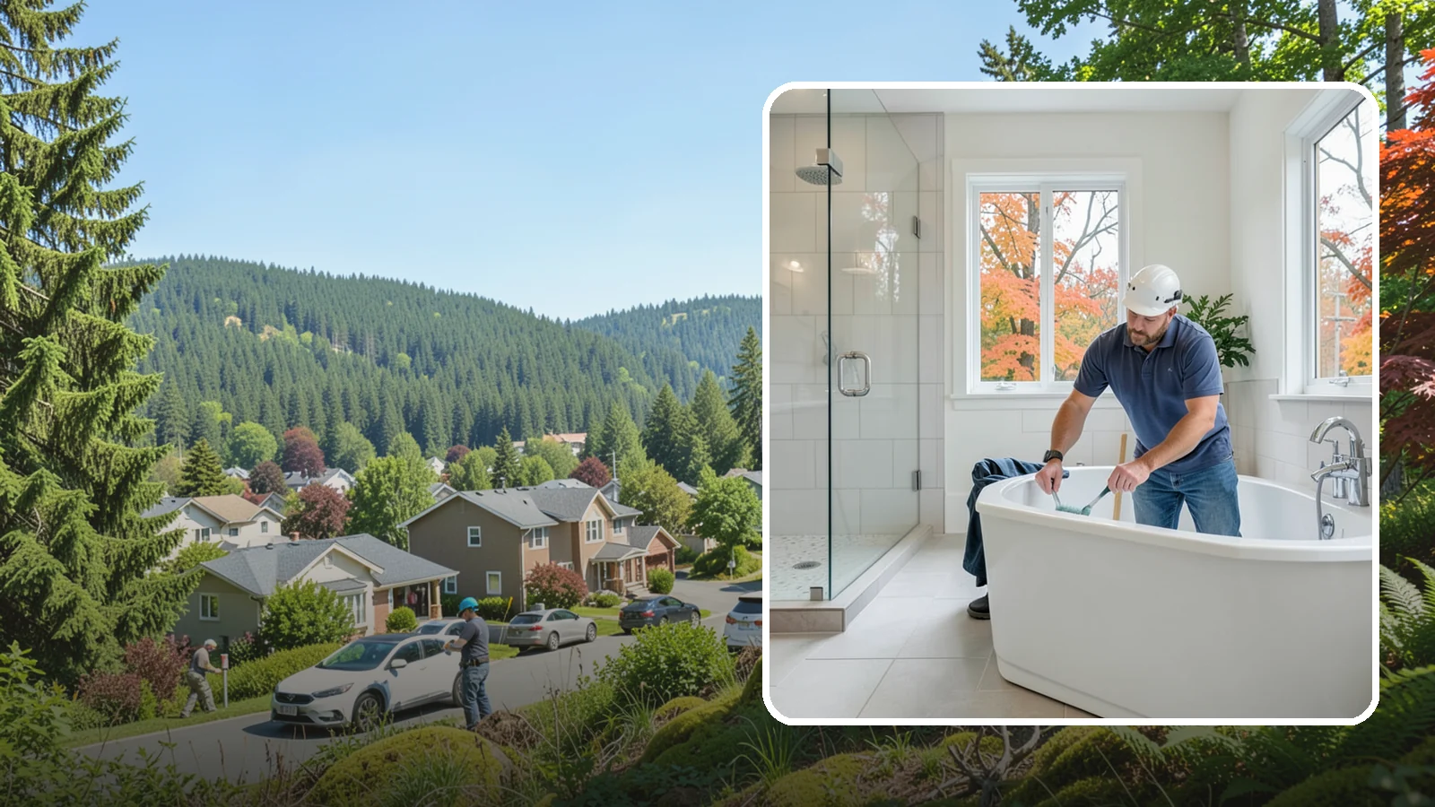 Soaking Tub Installation in Index, Snohomish County, WA - A soaking tub installation adds a deep, immersive tub built for long, restful baths.