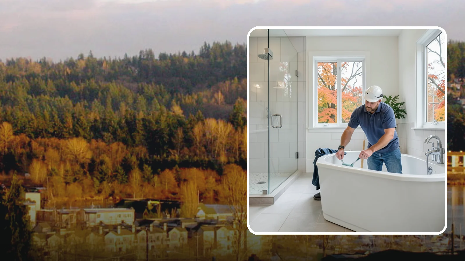 Soaking Tub Installation in Kenmore, King County, WA - A soaking tub installation adds a deep, immersive tub built for long, restful baths.