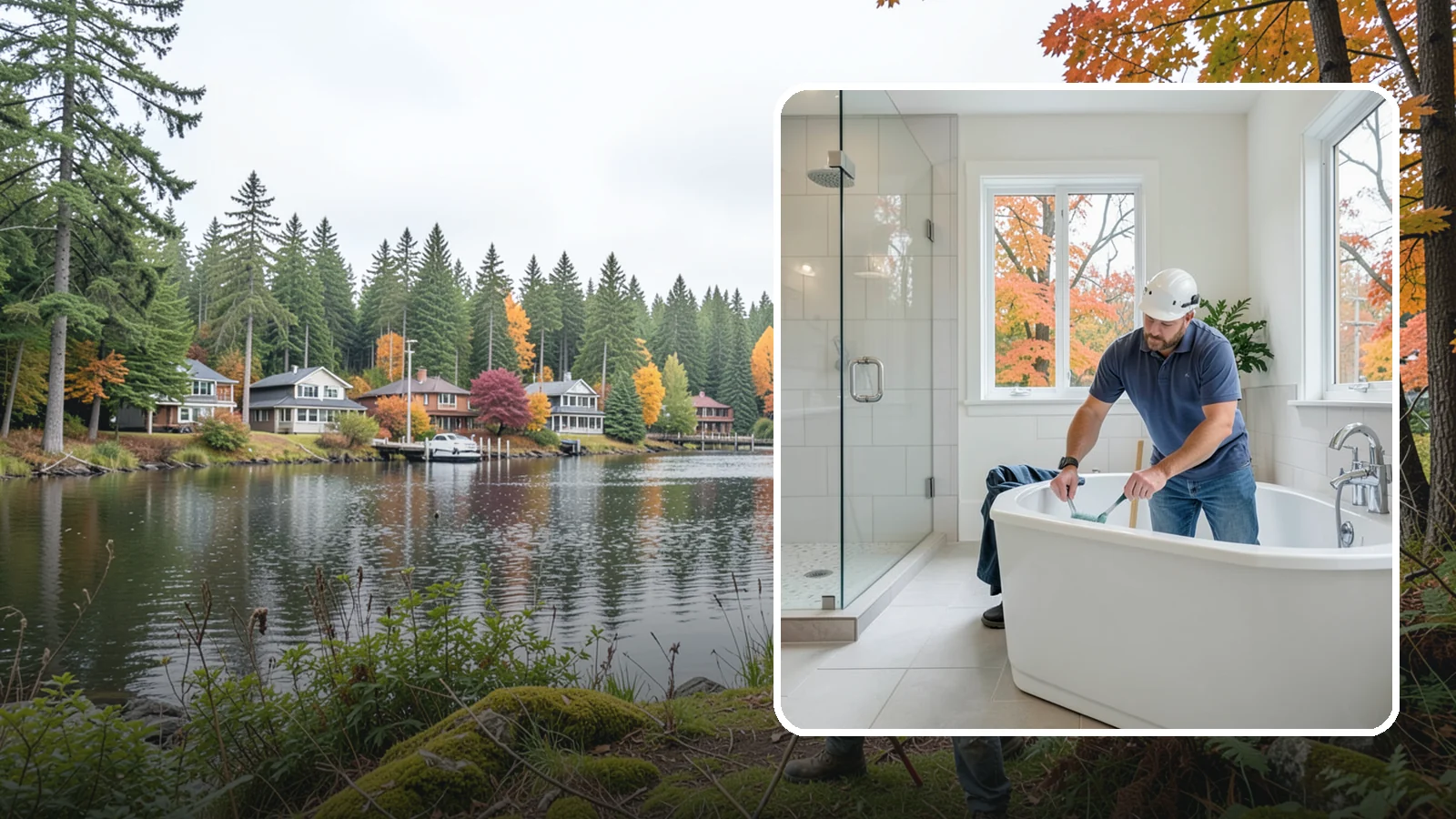 Soaking Tub Installation in La Conner, Skagit County, WA - A soaking tub installation adds a deep, immersive tub built for long, restful baths.