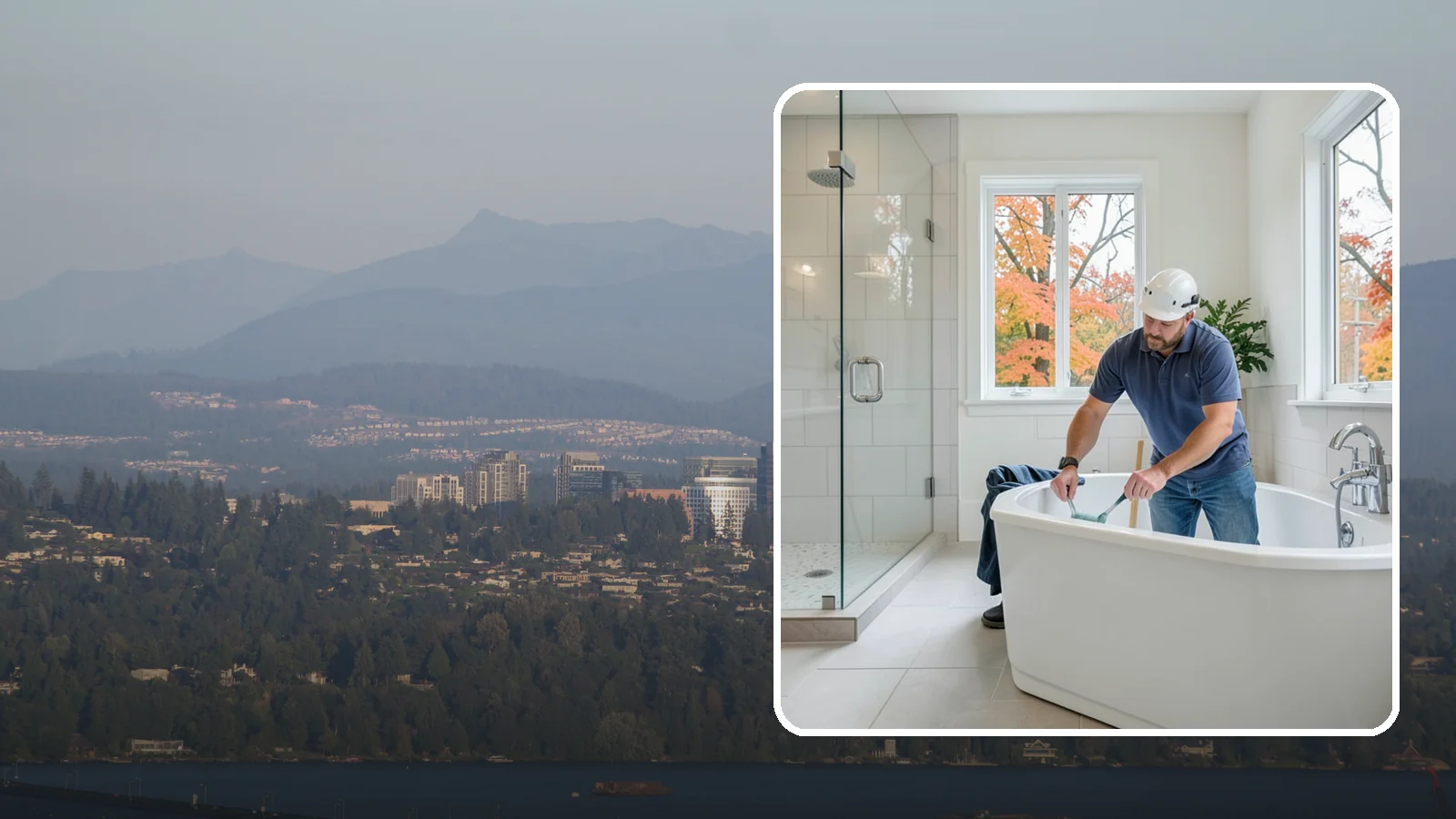 Soaking Tub Installation in Medina, King County, WA - A soaking tub installation adds a deep, immersive tub built for long, restful baths.