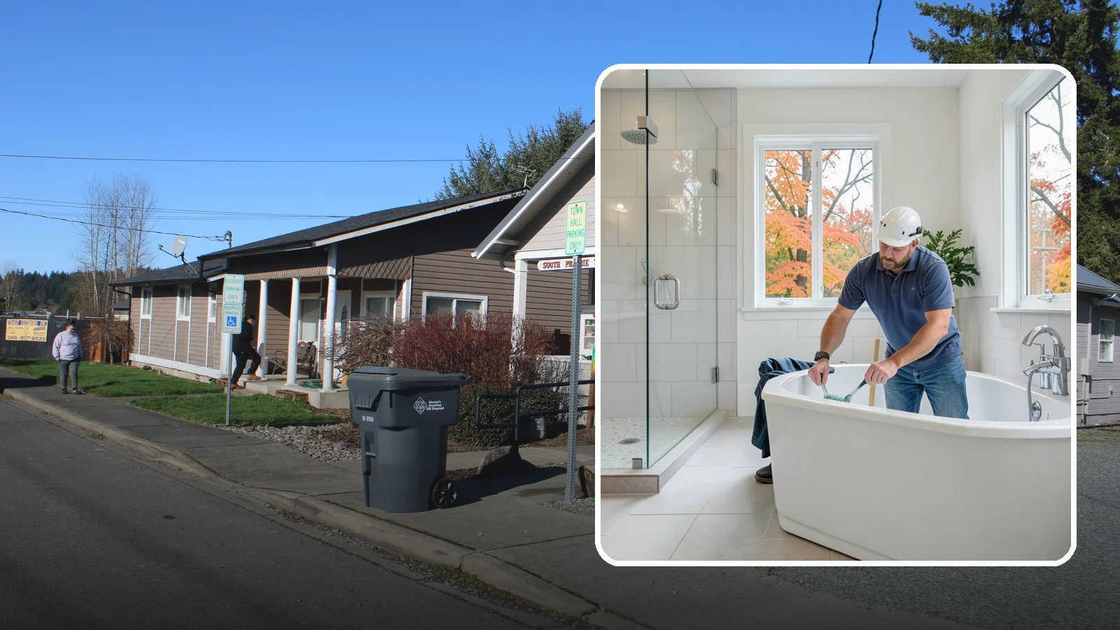 Soaking Tub Installation in South Prairie, Pierce County, WA - A soaking tub installation adds a deep, immersive tub built for long, restful baths.