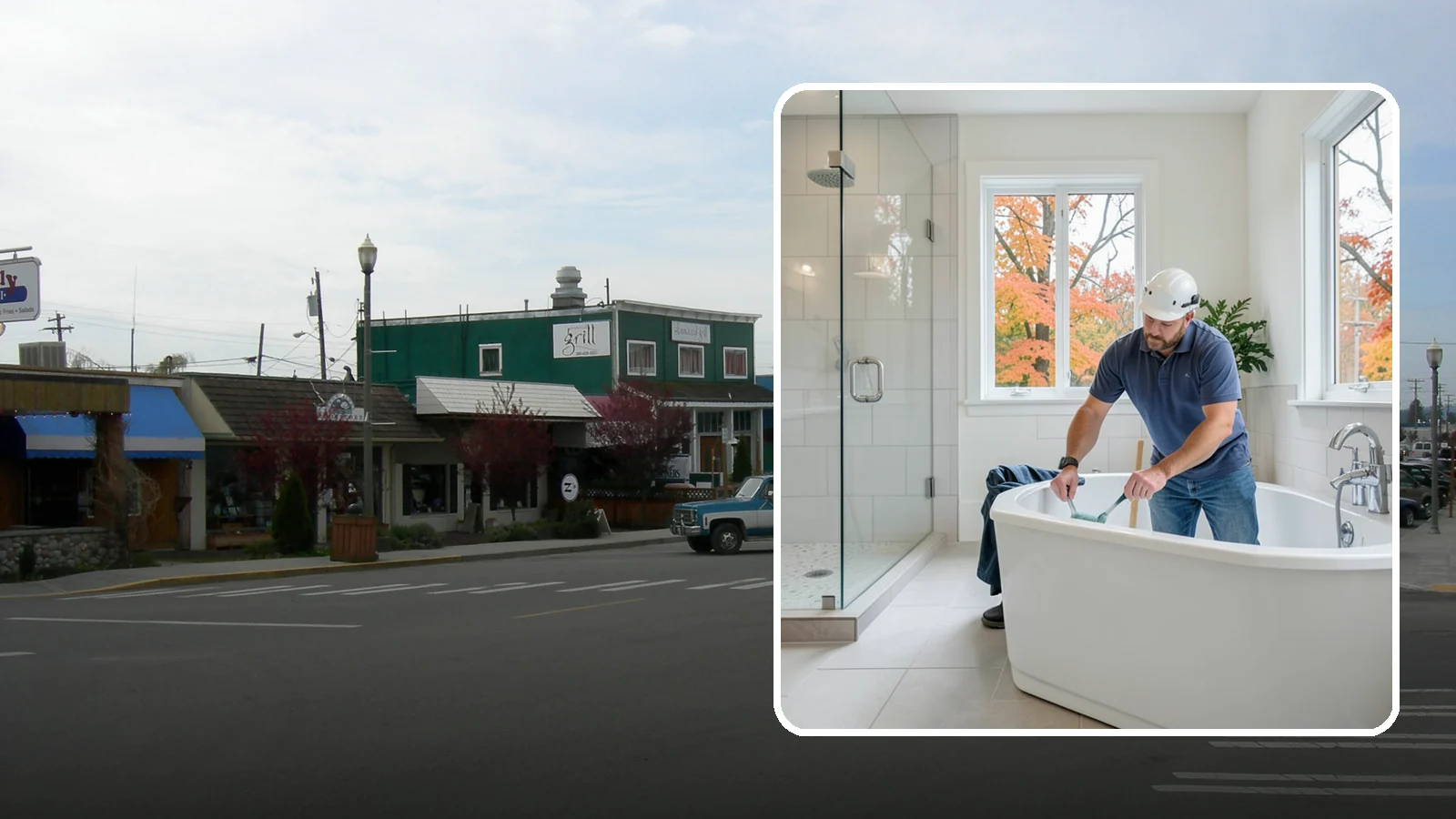 Soaking Tub Installation in Stanwood, Snohomish County, WA - A soaking tub installation adds a deep, immersive tub built for long, restful baths.