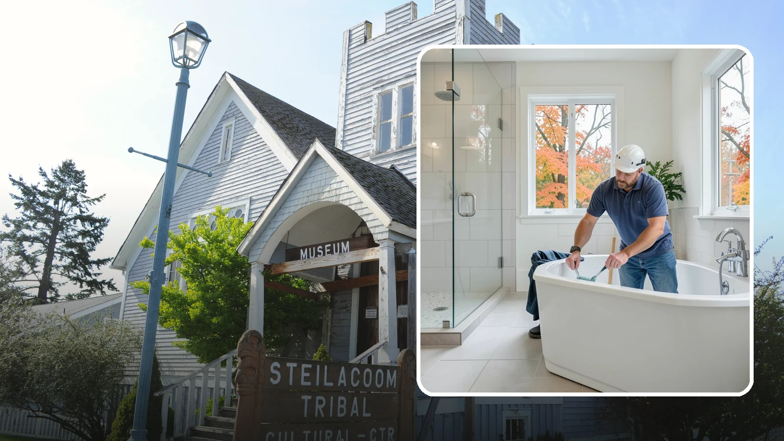 Soaking Tub Installation in Steilacoom, Pierce County, WA - A soaking tub installation adds a deep, immersive tub built for long, restful baths.