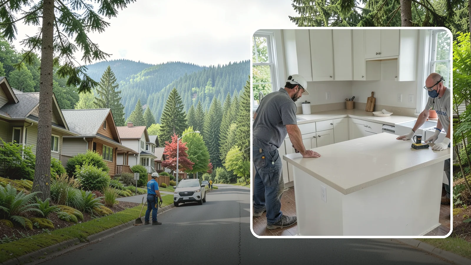 Soapstone Countertop Installation in Darrington, Snohomish County, WA - Rich soapstone countertop installation offering a soft matte finish with natural heat and stain resistance.
