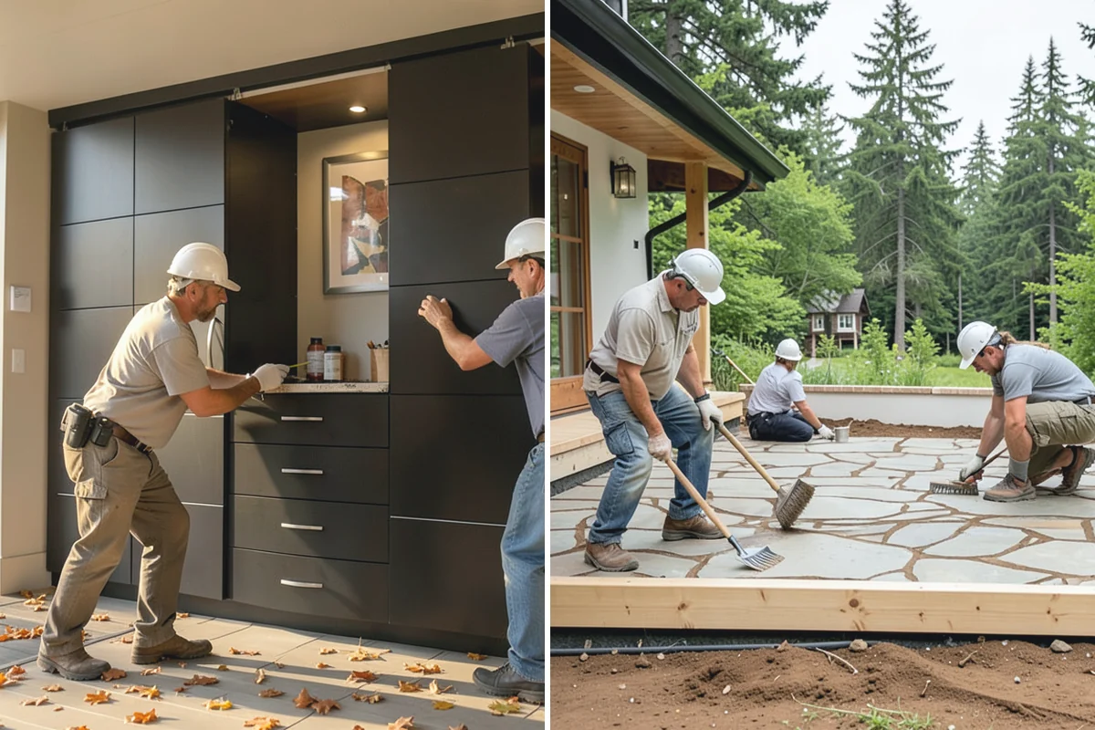 Soapstone Countertop Installation in Des Moines, King County, WA - Select soapstone slabs and plan the layout