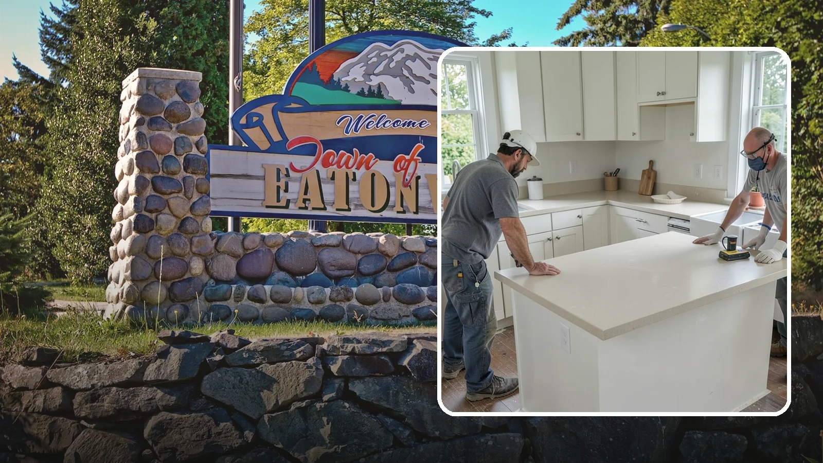Soapstone Countertop Installation in Eatonville, Pierce County, WA - Rich soapstone countertop installation offering a soft matte finish with natural heat and stain resistance.