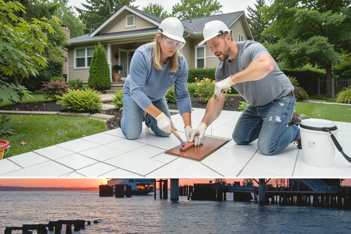 Soapstone Countertop Installation in Edmonds, Snohomish County, WA - Soapstone installs indoors year-round, unaffected by the wet Western Washington climate.