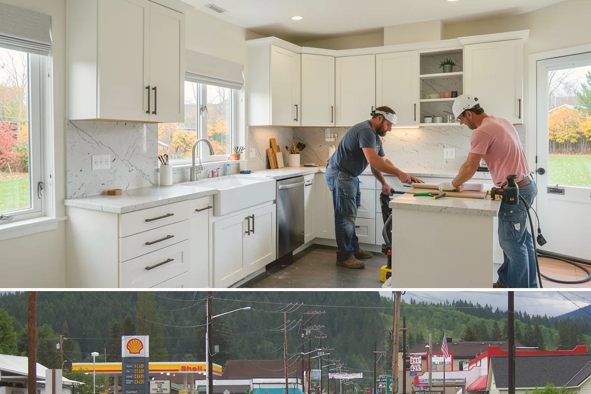 Soapstone Countertop Installation in Granite Falls, Snohomish County, WA - Soapstone installs indoors year-round, unaffected by the wet Western Washington climate.