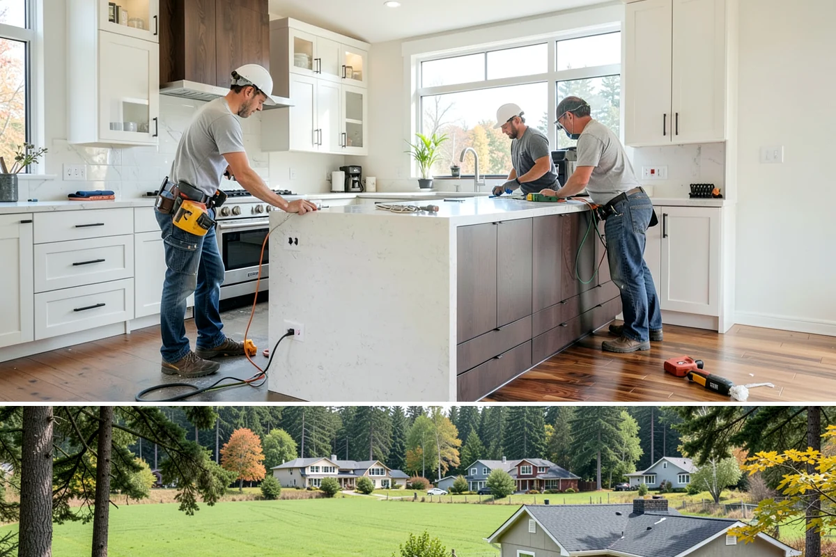 Soapstone Countertop Installation in Lyman, Skagit County, WA - Soapstone installs indoors year-round, unaffected by the wet Western Washington climate.