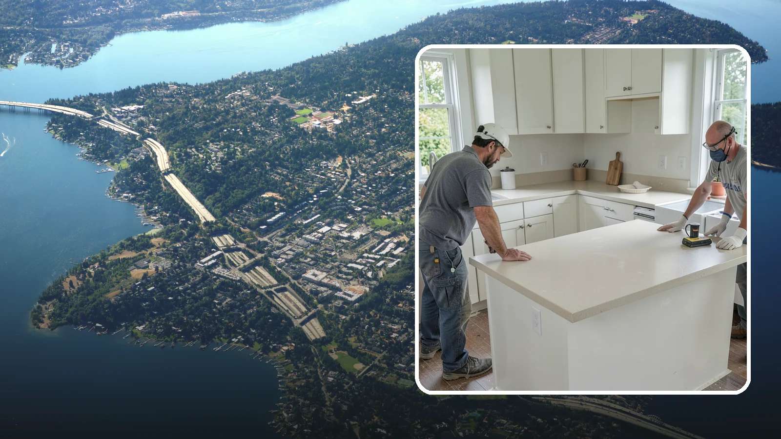 Soapstone Countertop Installation in Mercer Island, King County, WA - Rich soapstone countertop installation offering a soft matte finish with natural heat and stain resistance.