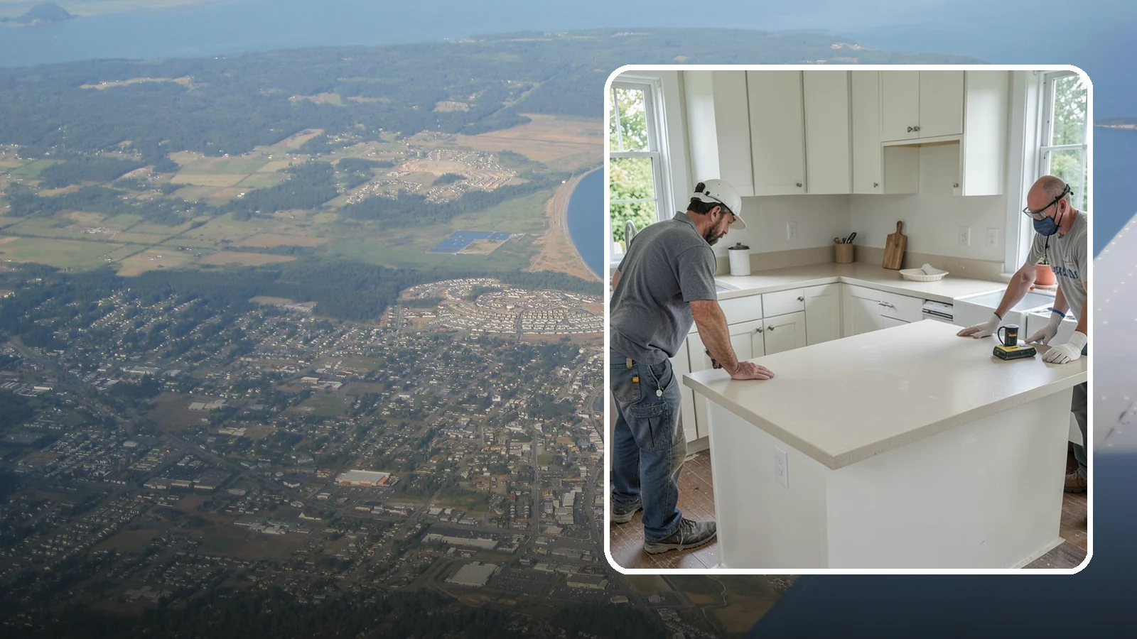 Soapstone Countertop Installation in Oak Harbor, Island County, WA - Rich soapstone countertop installation offering a soft matte finish with natural heat and stain resistance.
