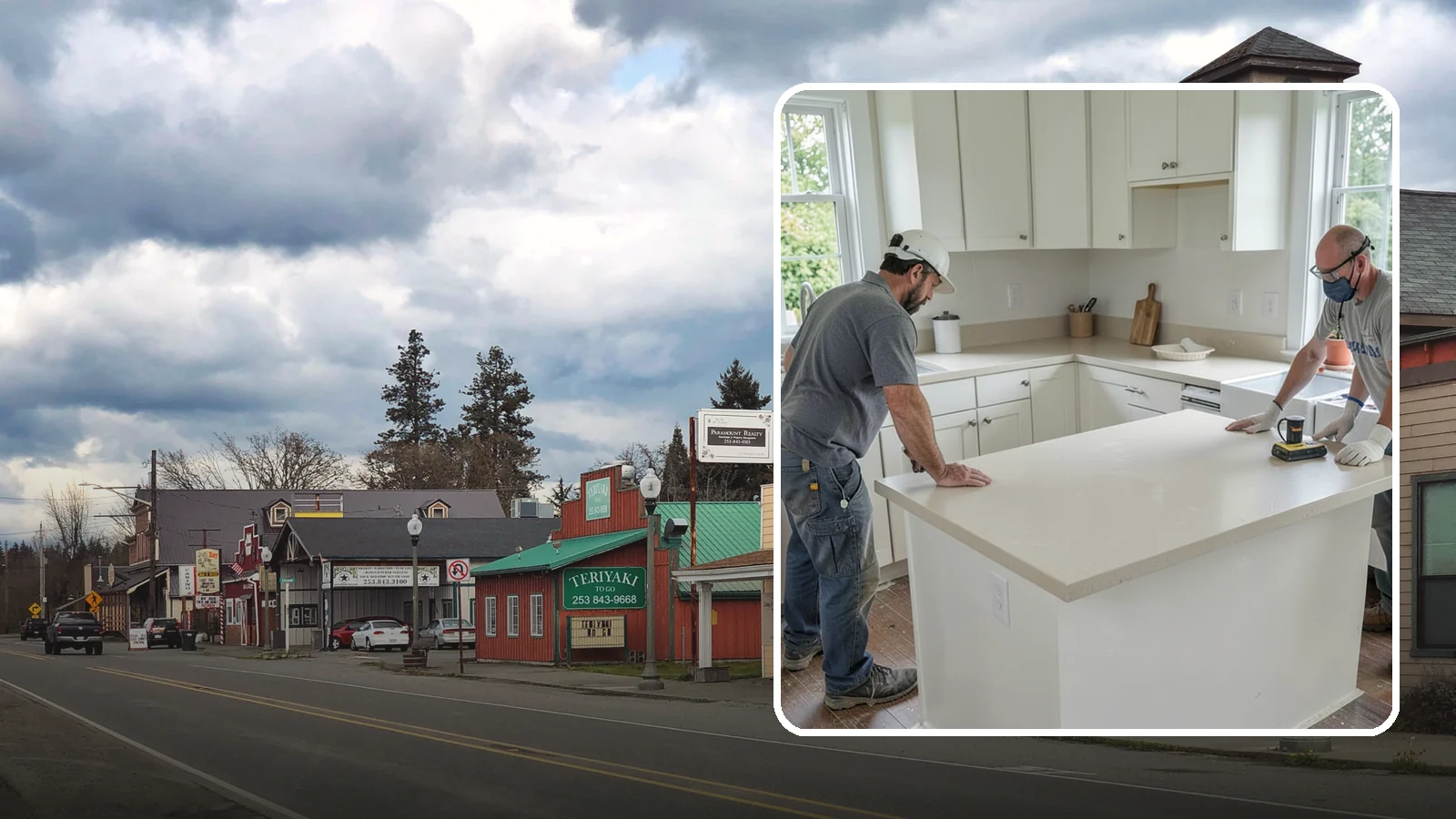 Soapstone Countertop Installation in Roy, Pierce County, WA - Rich soapstone countertop installation offering a soft matte finish with natural heat and stain resistance.