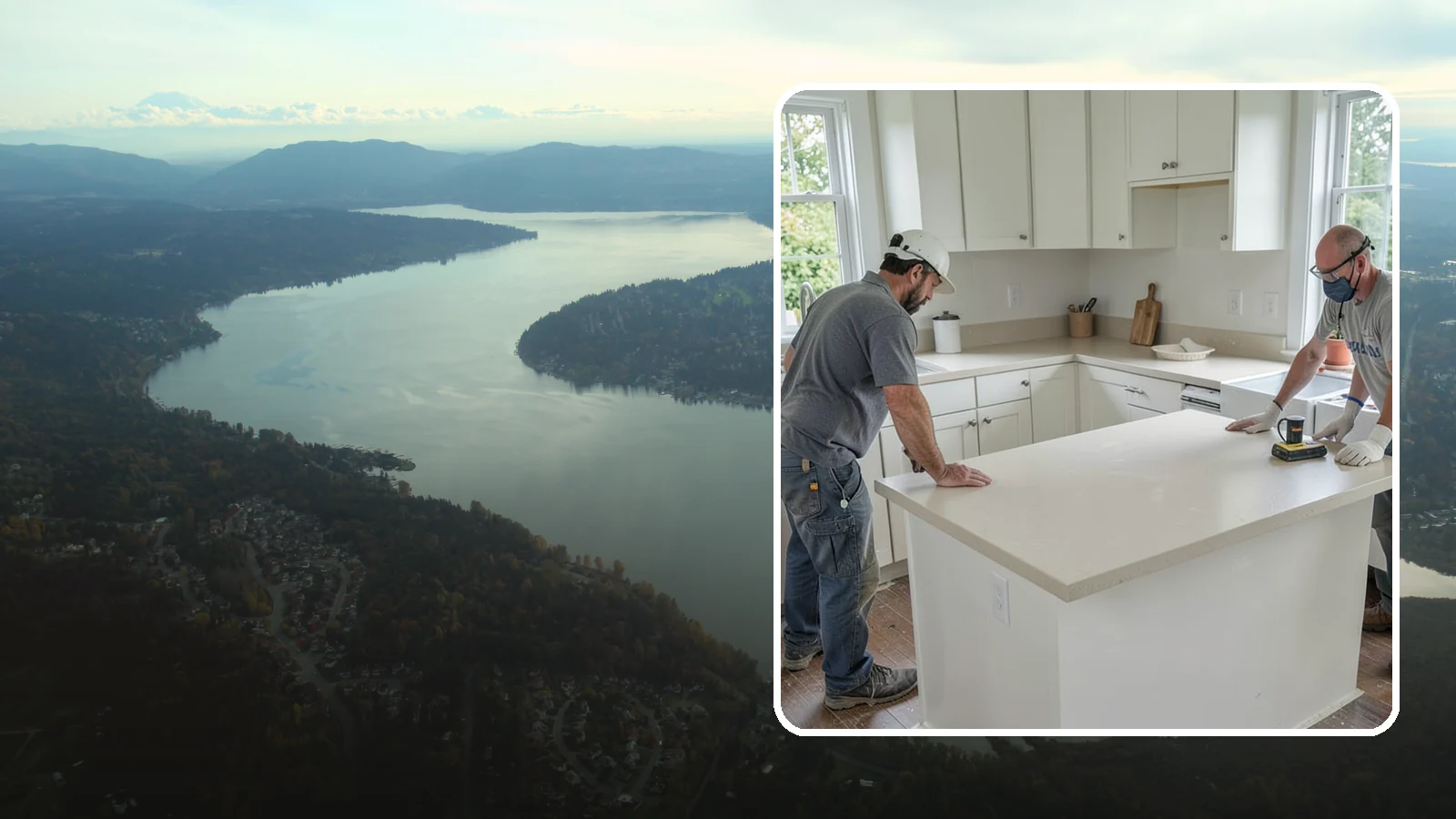 Soapstone Countertop Installation in Sammamish, King County, WA - Rich soapstone countertop installation offering a soft matte finish with natural heat and stain resistance.