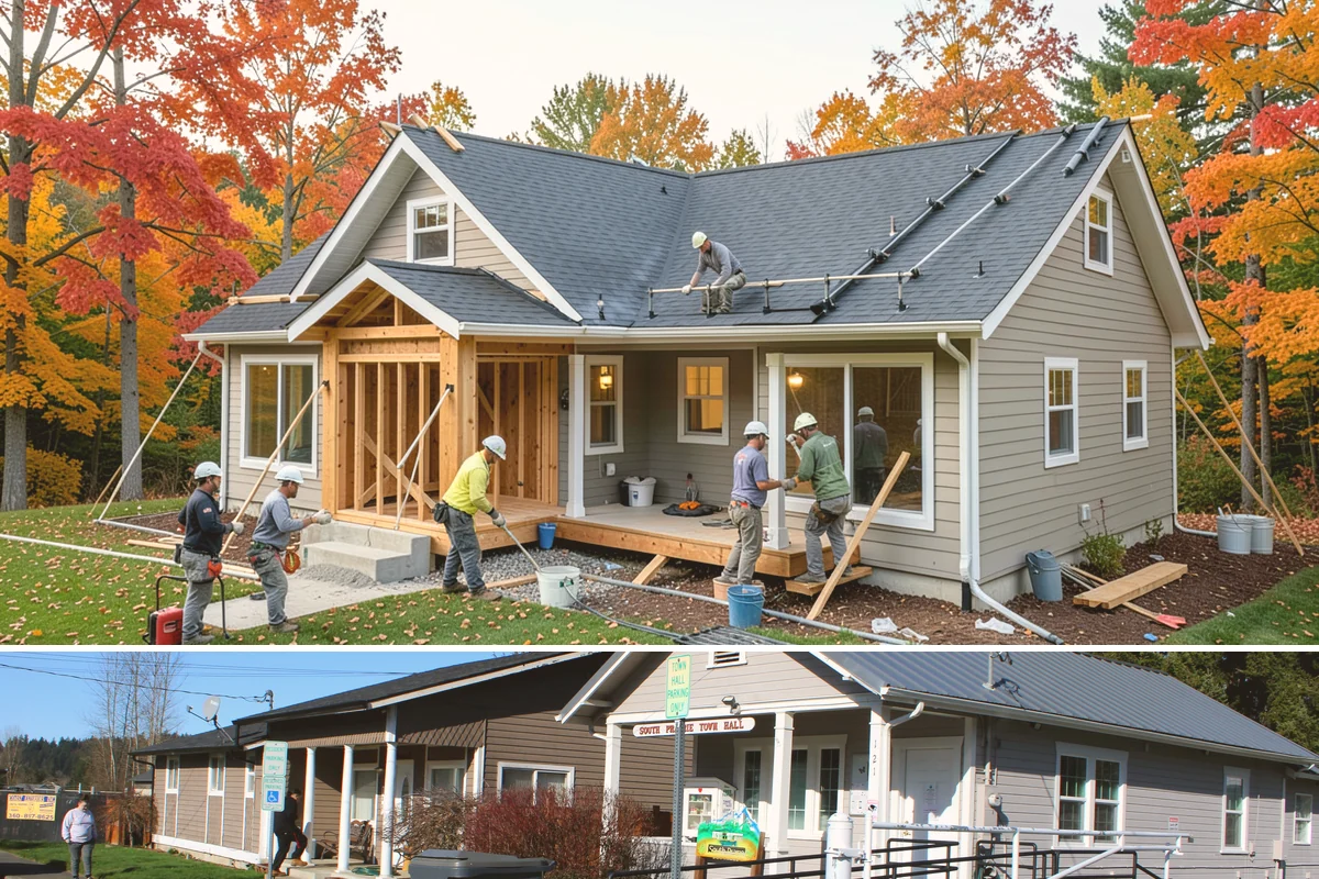 Soapstone Countertop Installation in South Prairie, Pierce County, WA - Soapstone installs indoors year-round, unaffected by the wet Western Washington climate.