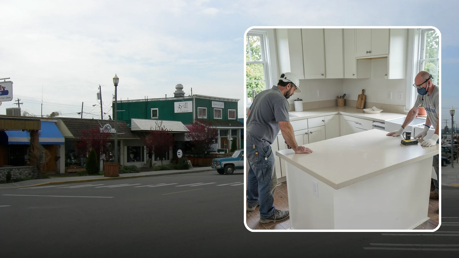 Soapstone Countertop Installation in Stanwood, Snohomish County, WA - Rich soapstone countertop installation offering a soft matte finish with natural heat and stain resistance.