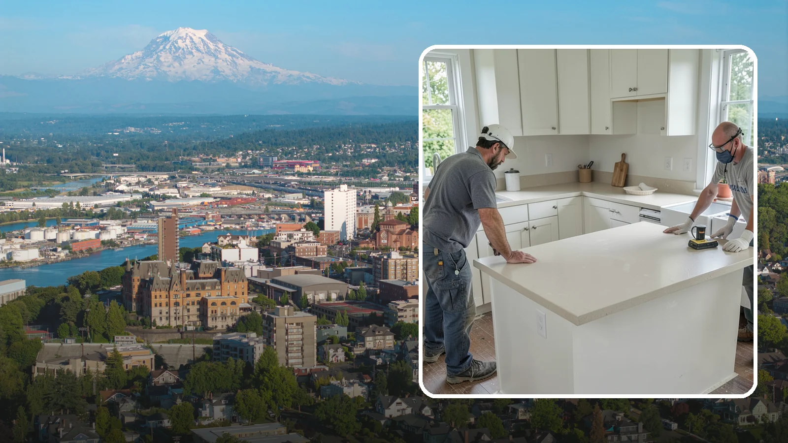 Soapstone Countertop Installation in Tacoma, Pierce County, WA - Rich soapstone countertop installation offering a soft matte finish with natural heat and stain resistance.