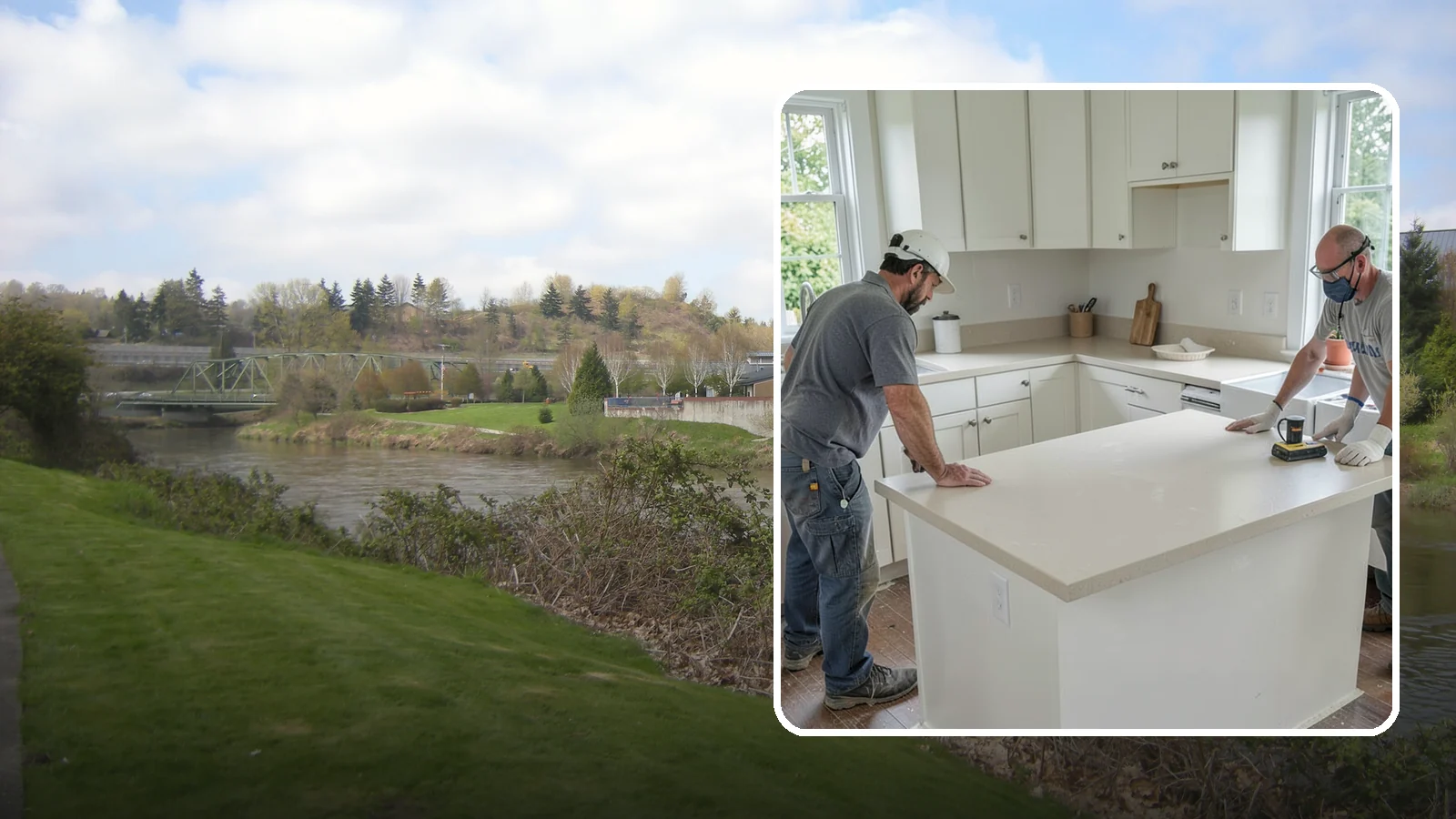 Soapstone Countertop Installation in Tukwila, King County, WA - Rich soapstone countertop installation offering a soft matte finish with natural heat and stain resistance.