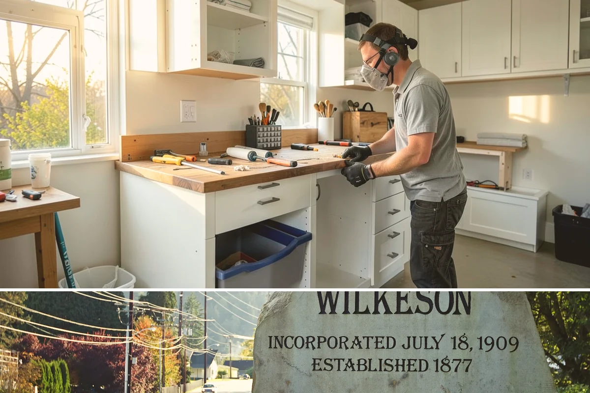 Soapstone Countertop Installation in Wilkeson, Pierce County, WA - Soapstone installs indoors year-round, unaffected by the wet Western Washington climate.