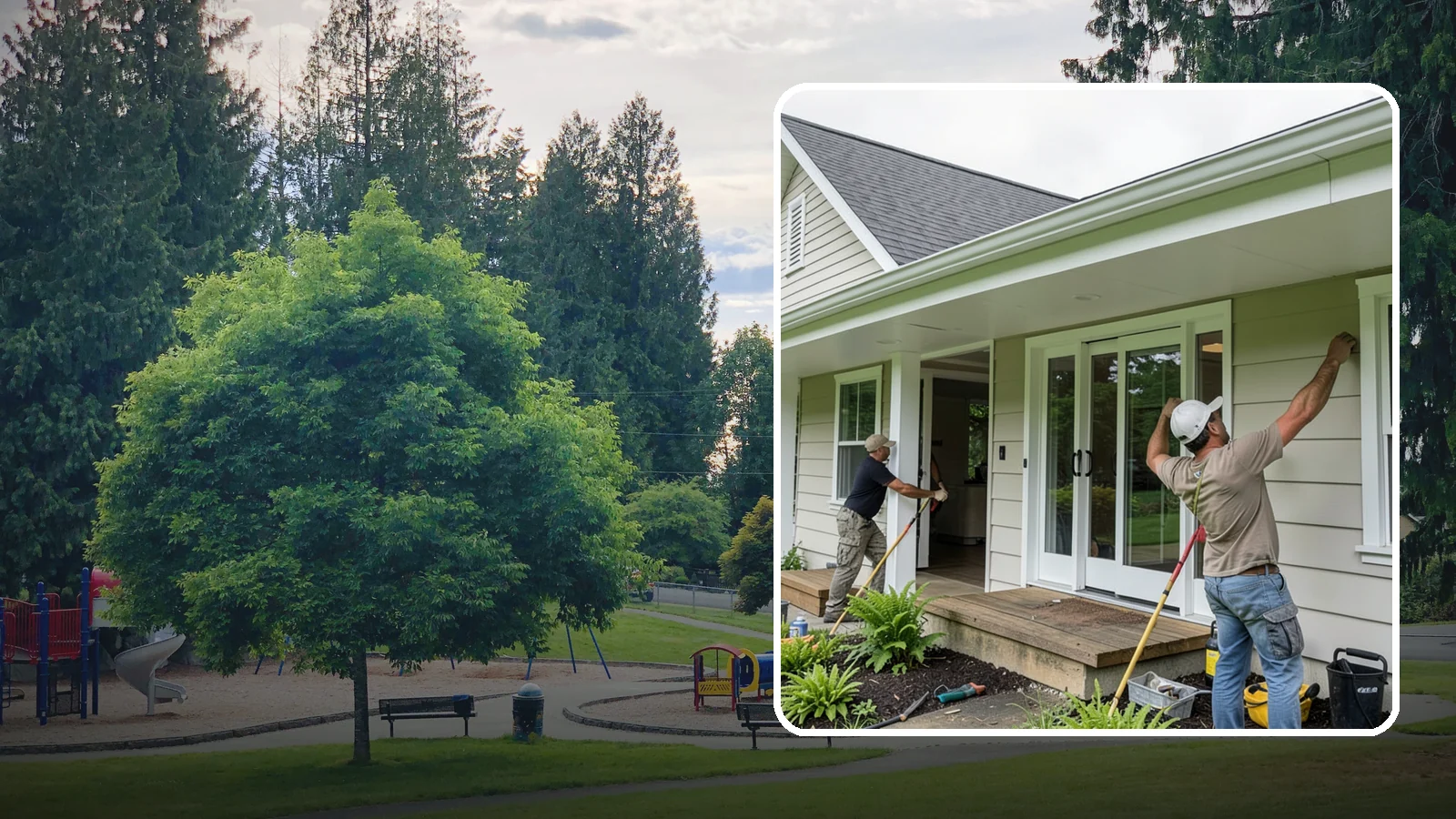 Soffit Repair in Bonney Lake, Pierce County, WA - Soffit repair that restores the ventilated underside of your eaves and keeps pests out.