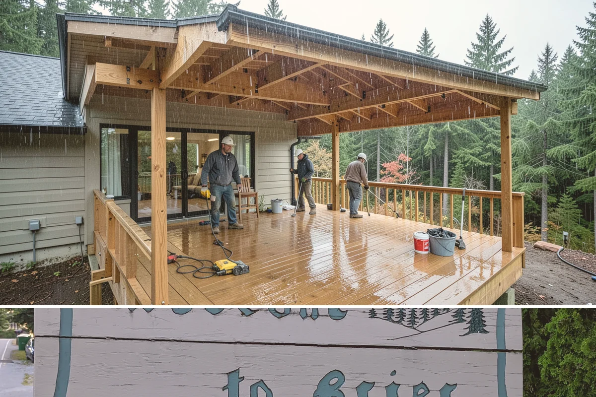 Soffit Repair in Brier, Snohomish County, WA - Exterior soffit work is best scheduled during drier stretches.