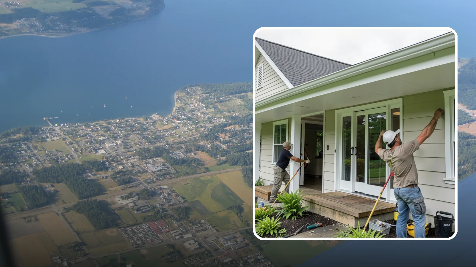 Soffit Repair in Coupeville, Island County, WA - Soffit repair that restores the ventilated underside of your eaves and keeps pests out.