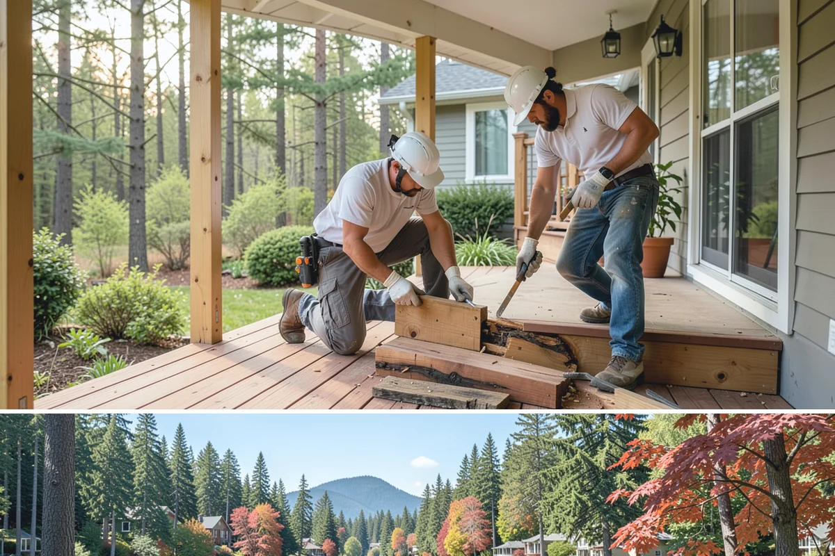 Soffit Repair in Covington, King County, WA - Exterior soffit work is best scheduled during drier stretches.