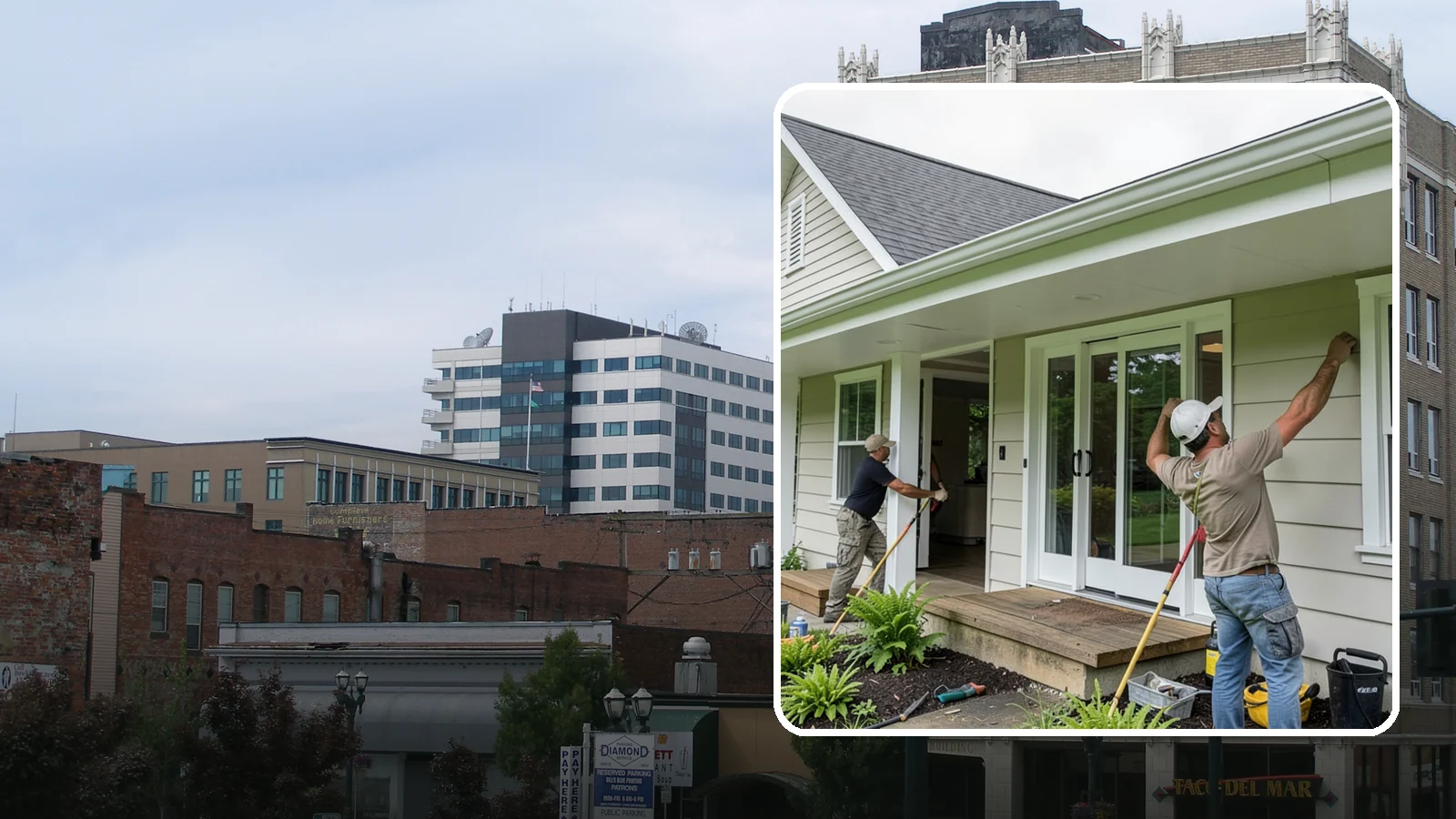 Soffit Repair in Everett, Snohomish County, WA - Soffit repair that restores the ventilated underside of your eaves and keeps pests out.
