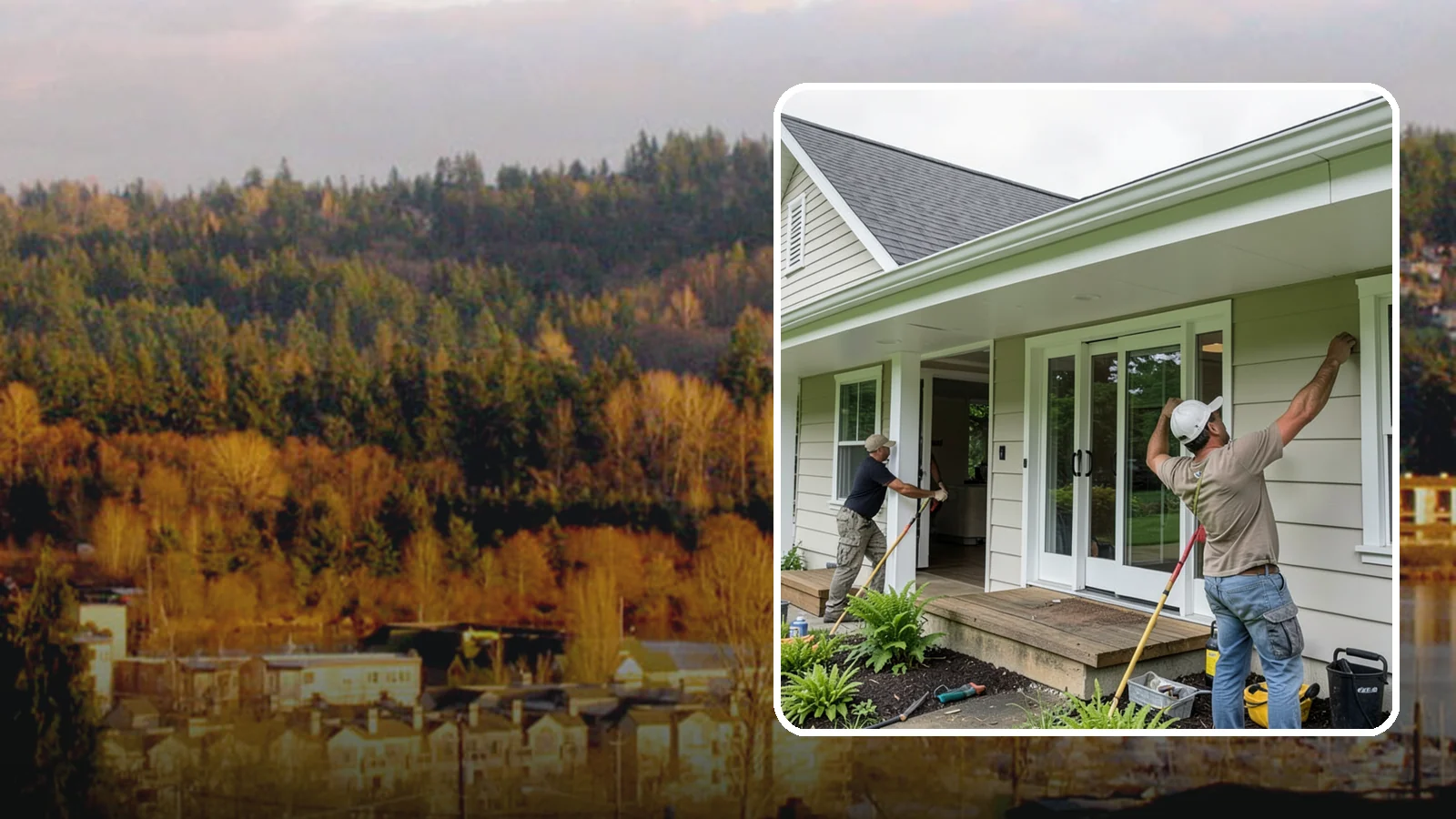 Soffit Repair in Kenmore, King County, WA - Soffit repair that restores the ventilated underside of your eaves and keeps pests out.