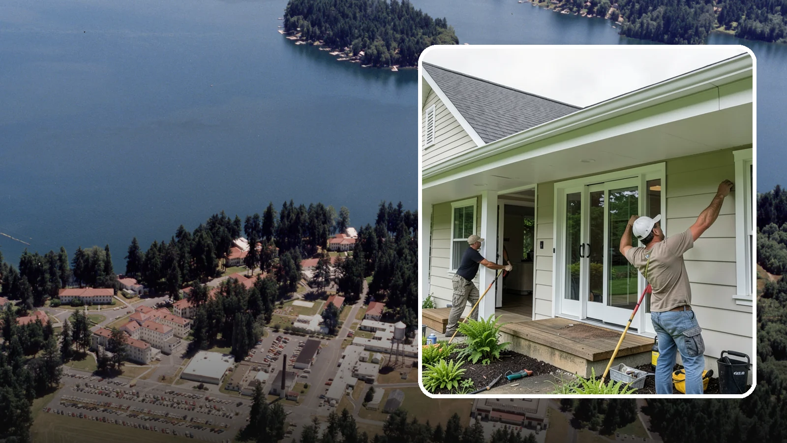 Soffit Repair in Lakewood, Pierce County, WA - Soffit repair that restores the ventilated underside of your eaves and keeps pests out.