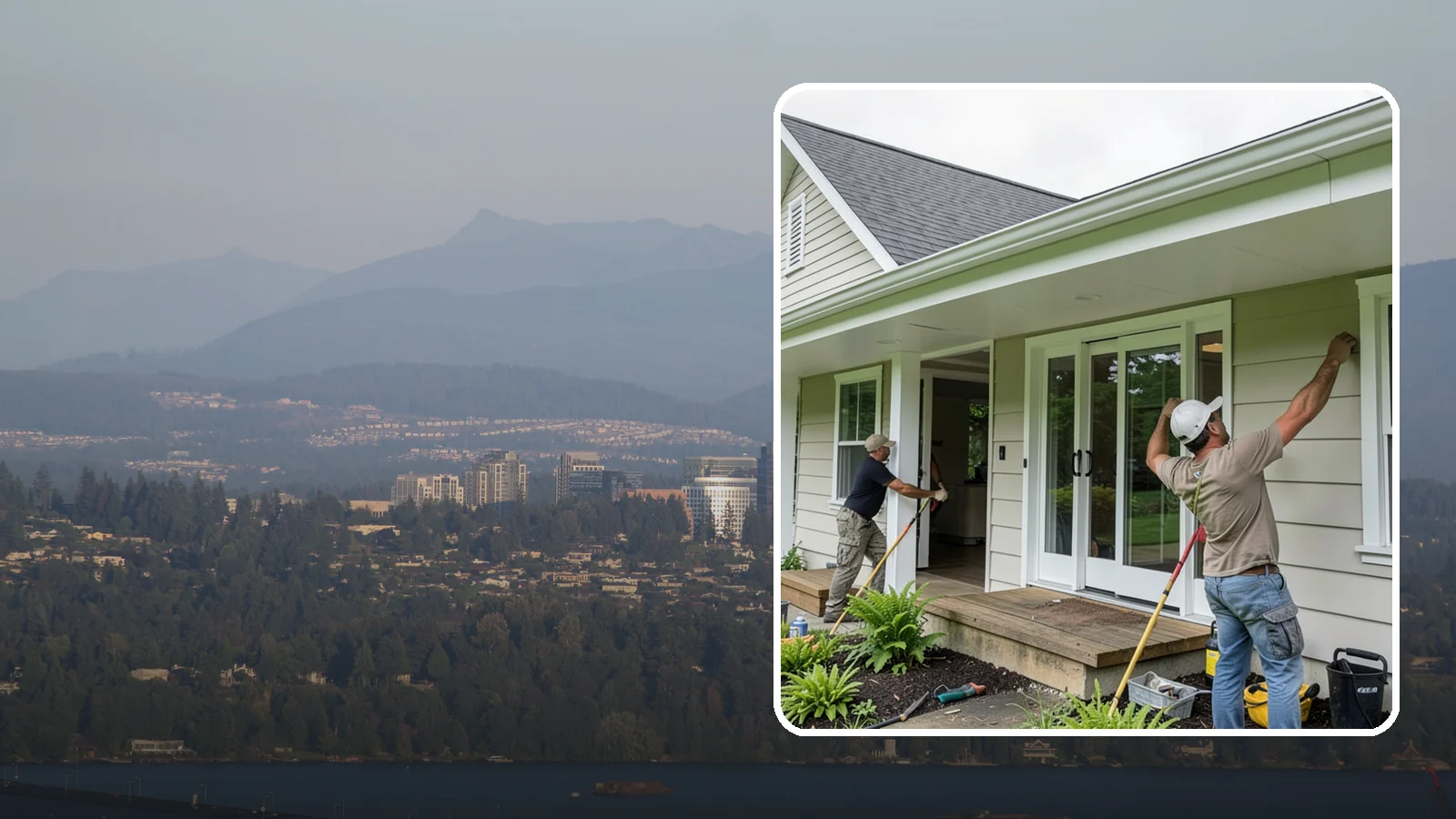 Soffit Repair in Medina, King County, WA - Soffit repair that restores the ventilated underside of your eaves and keeps pests out.