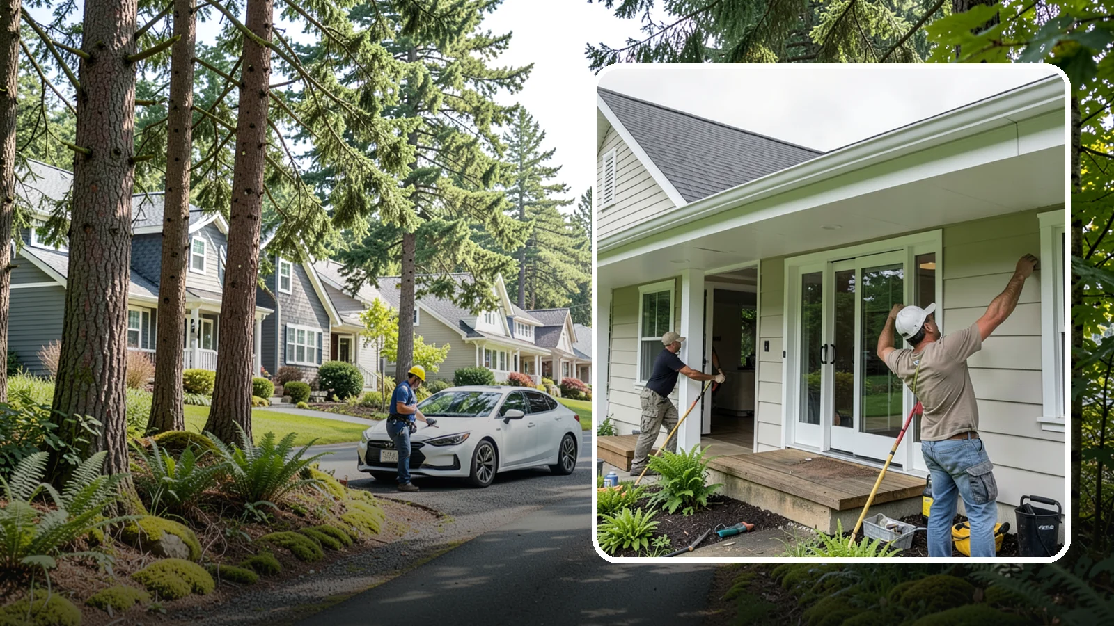 Soffit Repair in Normandy Park, King County, WA - Soffit repair that restores the ventilated underside of your eaves and keeps pests out.