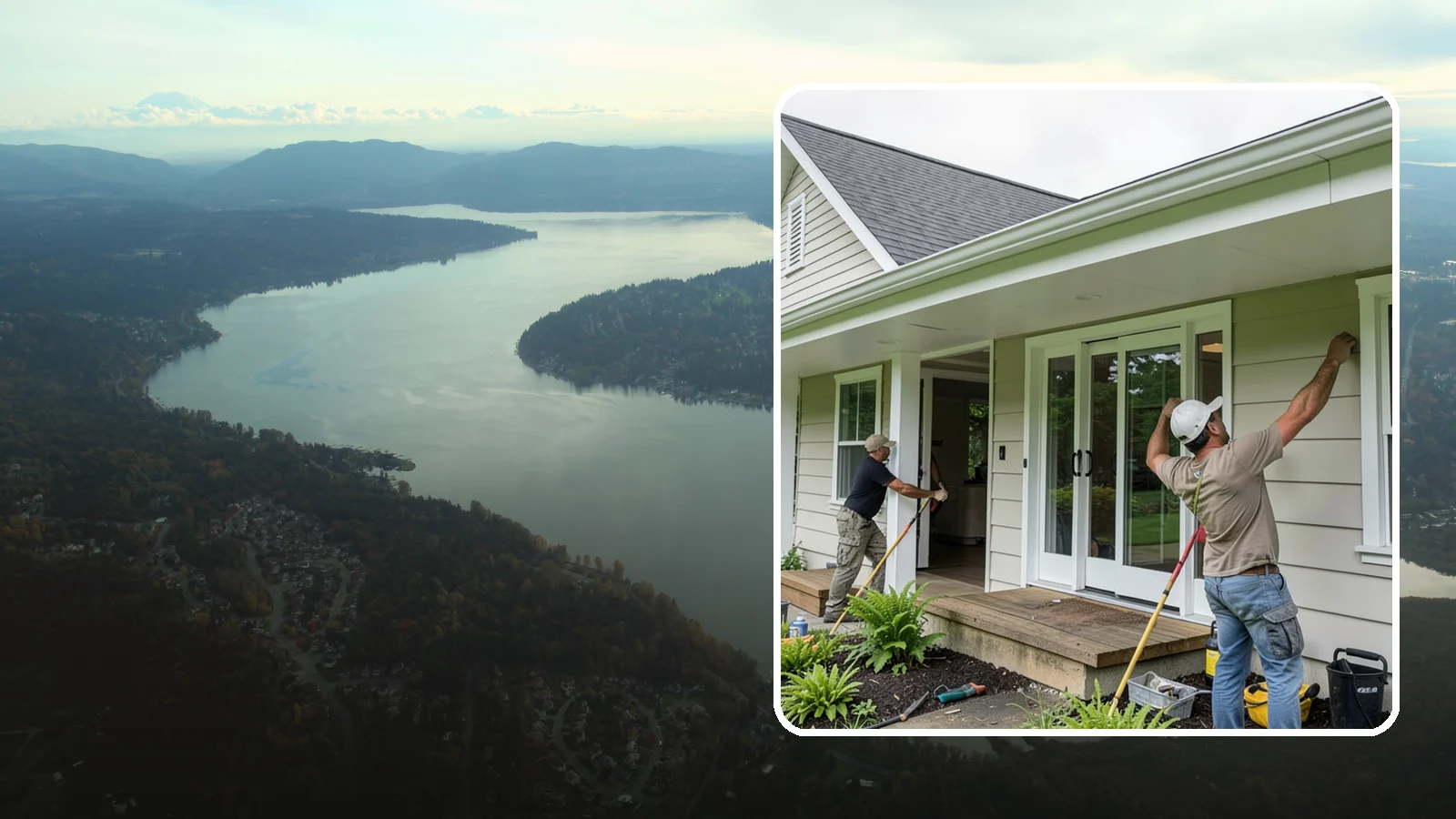 Soffit Repair in Sammamish, King County, WA - Soffit repair that restores the ventilated underside of your eaves and keeps pests out.