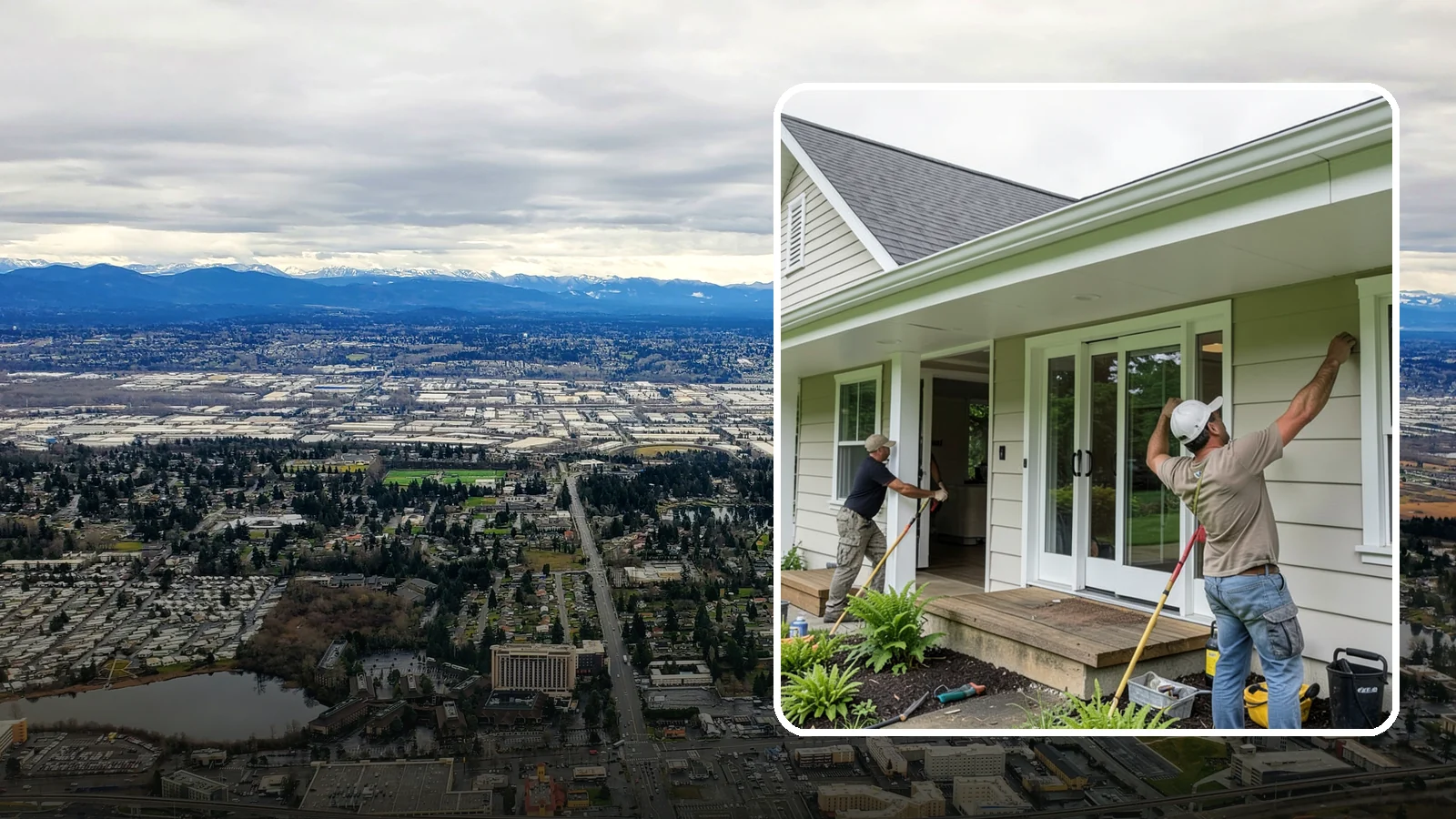 Soffit Repair in SeaTac, King County, WA - Soffit repair that restores the ventilated underside of your eaves and keeps pests out.