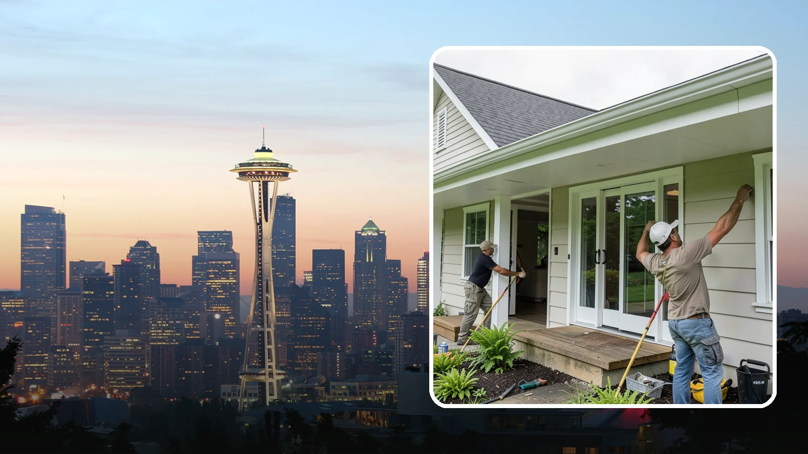 Soffit Repair in Seattle, King County, WA - Soffit repair that restores the ventilated underside of your eaves and keeps pests out.