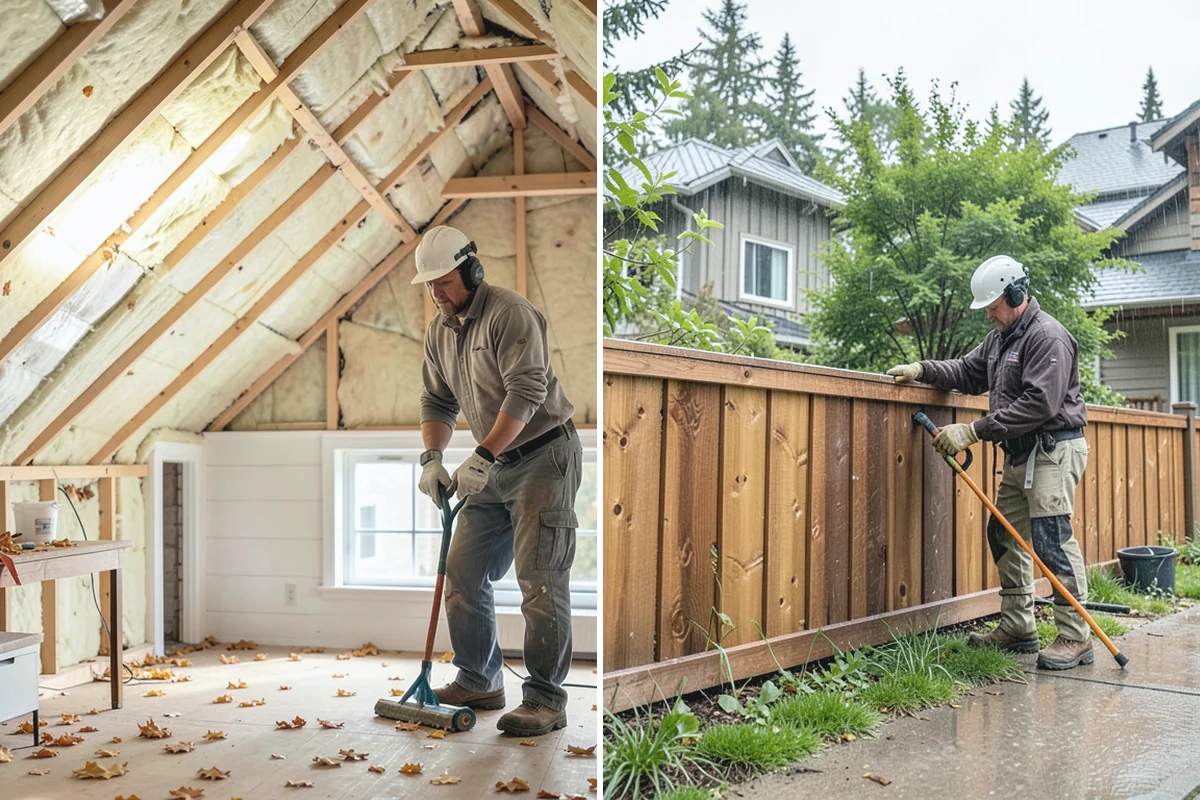 Soffit Repair in Woodinville, King County, WA - Inspect the soffit and attic ventilation