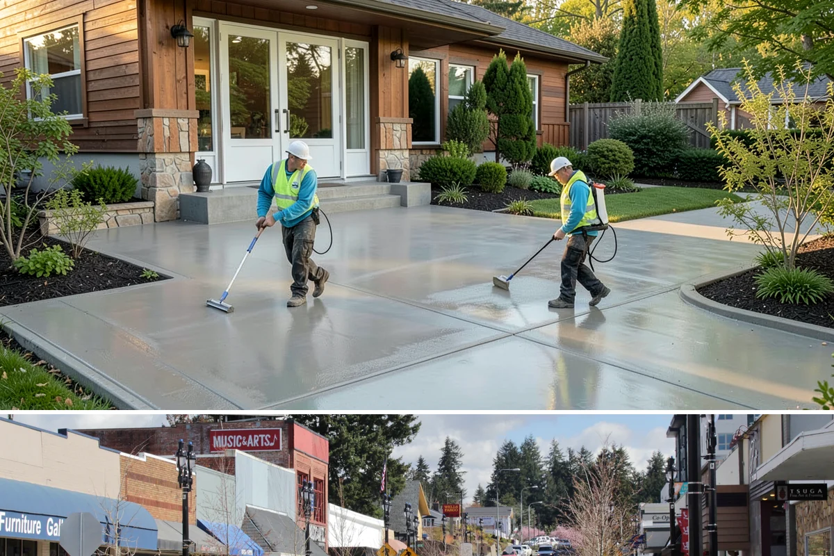 Soffit Replacement in Bothell, King County, WA - Dry-season work ensures clean installation and lasting sealing.