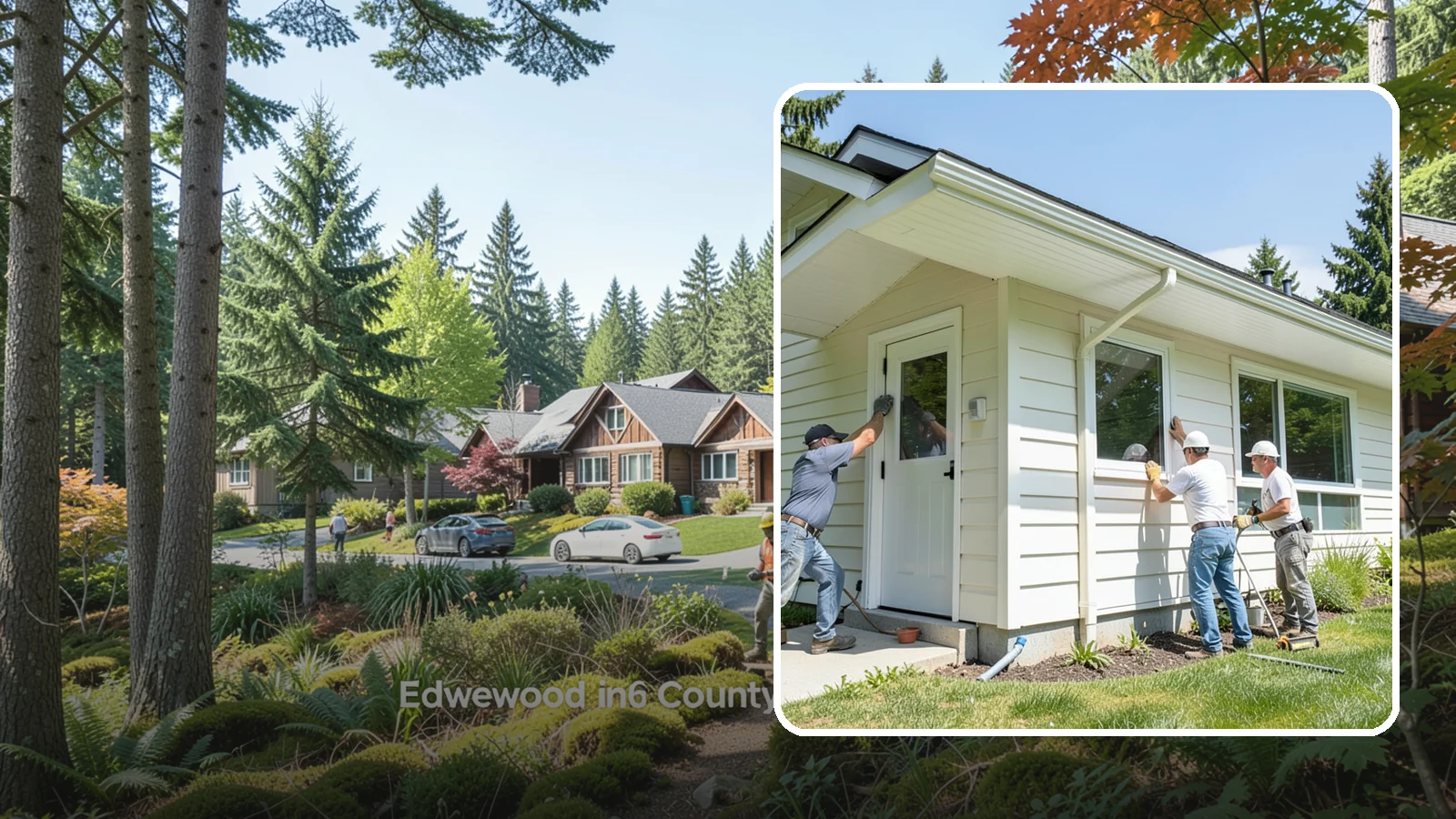 Soffit Replacement in Edgewood, Pierce County, WA - Complete soffit replacement that restores eave ventilation and a clean underside finish.