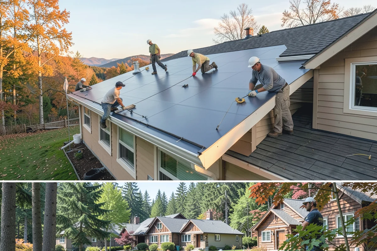 Soffit Replacement in Edgewood, Pierce County, WA - Dry-season work ensures clean installation and lasting sealing.