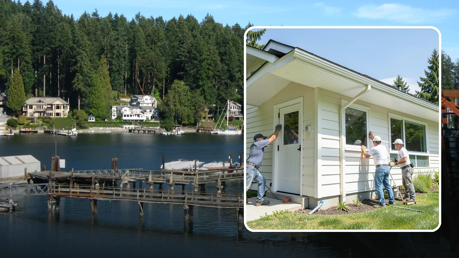 Soffit Replacement in Gig Harbor, Pierce County, WA - Complete soffit replacement that restores eave ventilation and a clean underside finish.