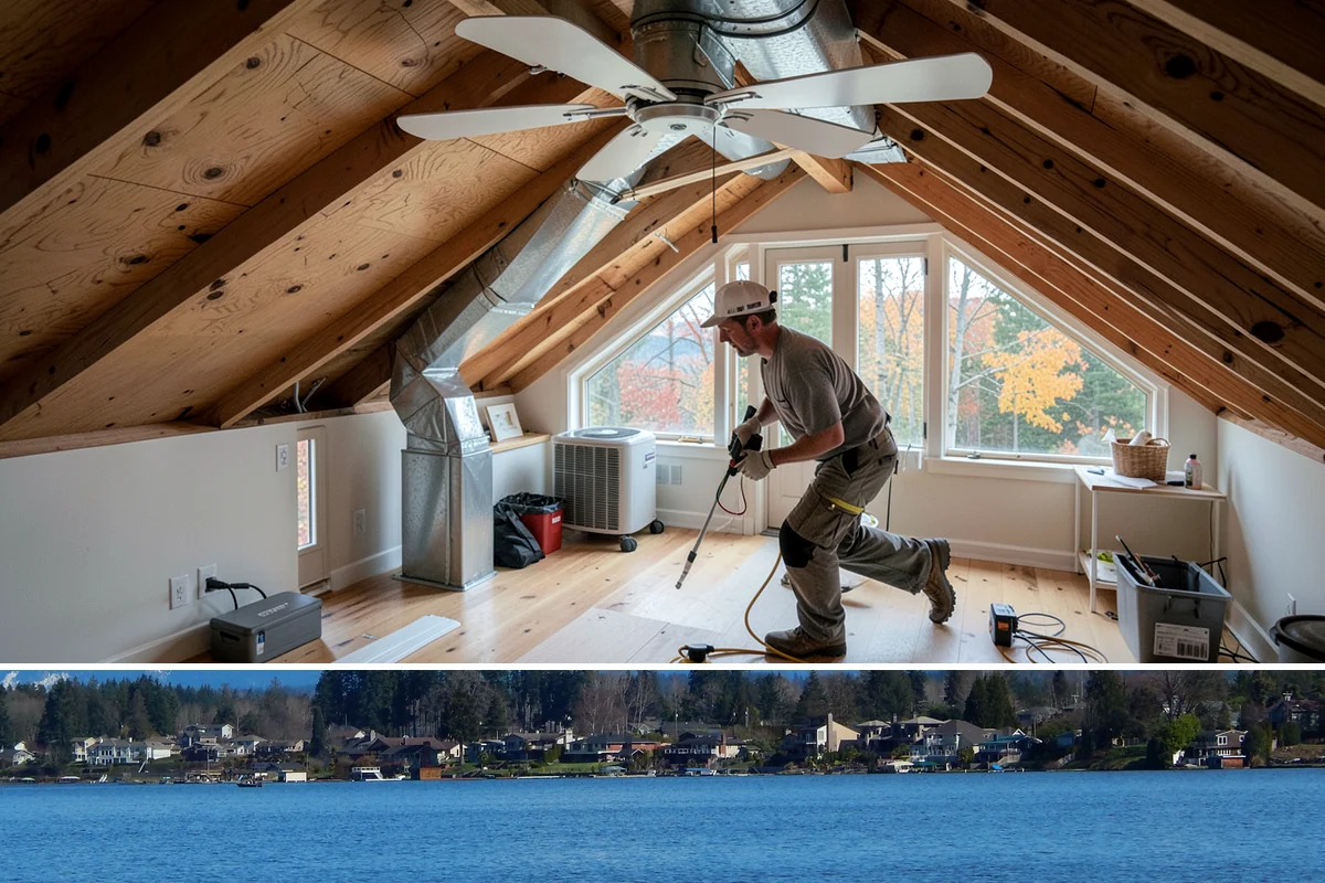 Soffit Replacement in Lake Stevens, Snohomish County, WA - Dry-season work ensures clean installation and lasting sealing.