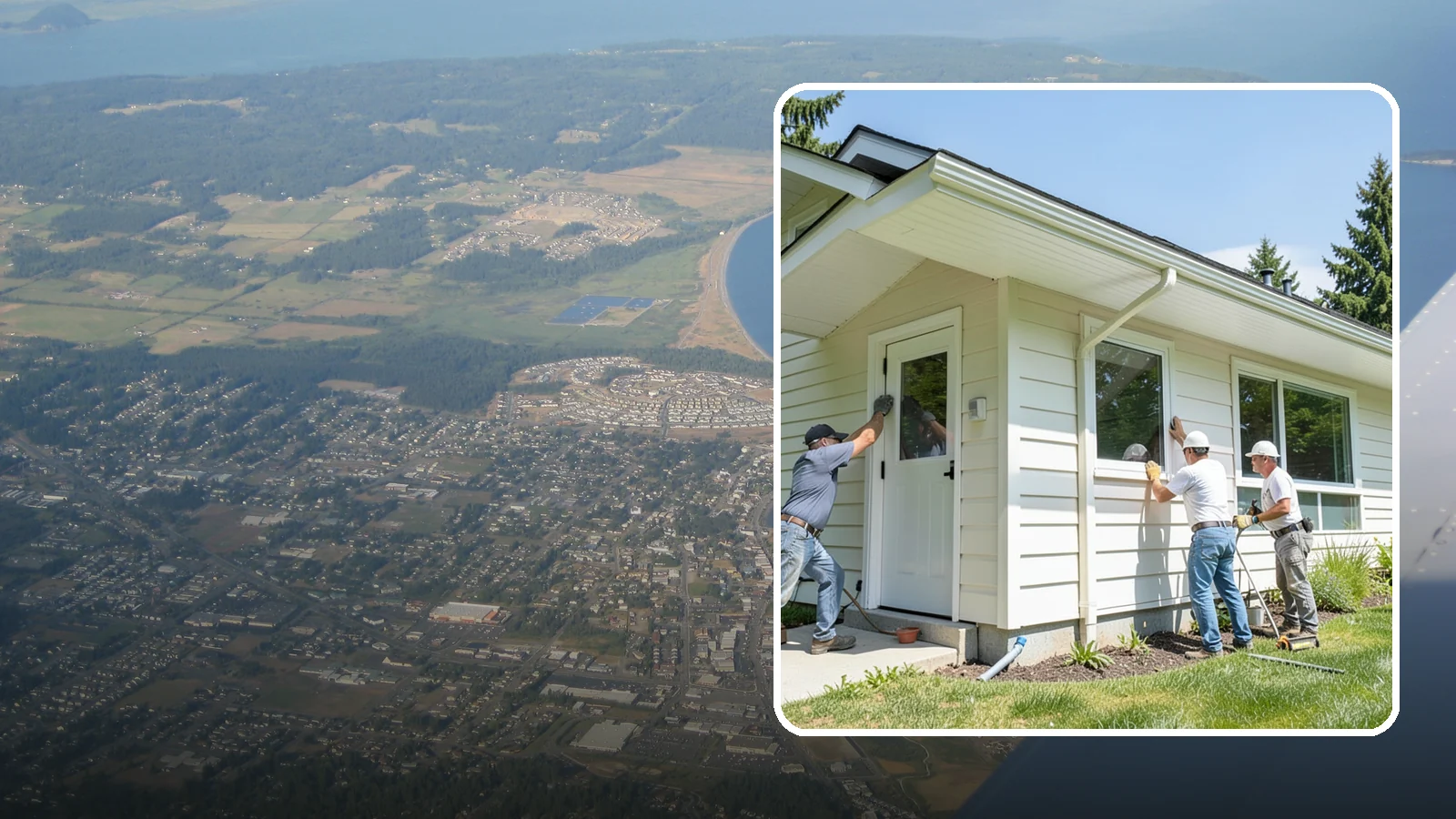 Soffit Replacement in Oak Harbor, Island County, WA - Complete soffit replacement that restores eave ventilation and a clean underside finish.