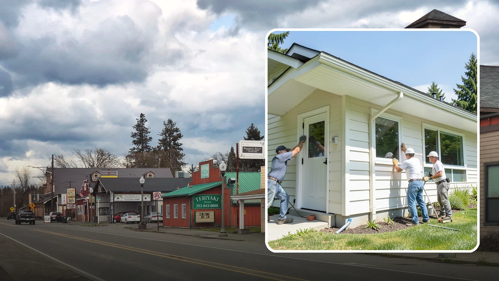Soffit Replacement in Roy, Pierce County, WA - Complete soffit replacement that restores eave ventilation and a clean underside finish.