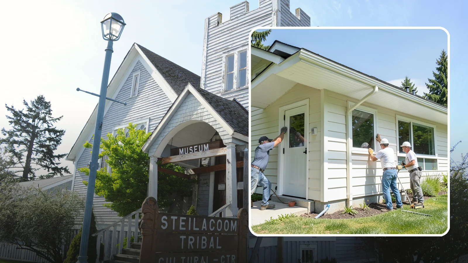 Soffit Replacement in Steilacoom, Pierce County, WA - Complete soffit replacement that restores eave ventilation and a clean underside finish.