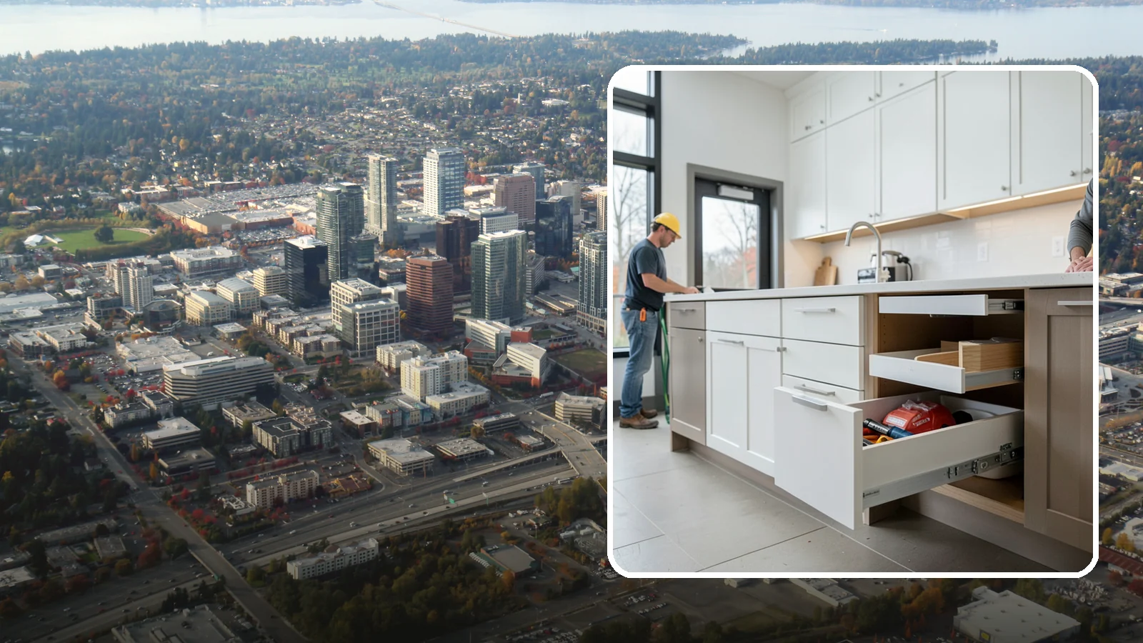 Soft-Close Drawer Upgrade in Bellevue, King County, WA - Replacing standard drawer glides with soft-close slides for smooth, silent, full-extension drawer operation.