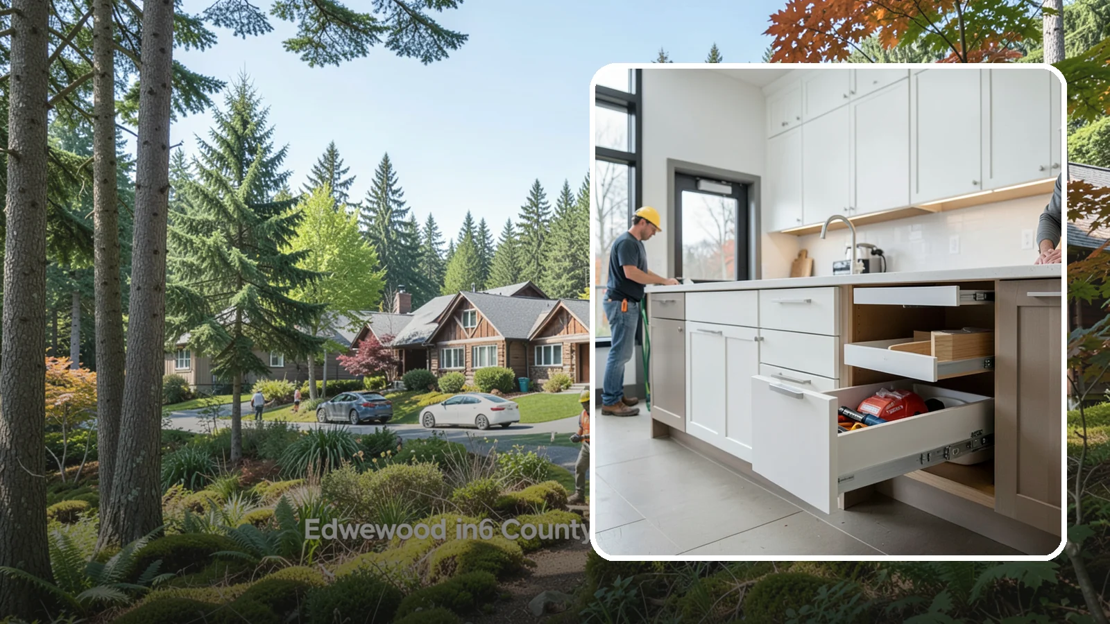Soft-Close Drawer Upgrade in Edgewood, Pierce County, WA - Replacing standard drawer glides with soft-close slides for smooth, silent, full-extension drawer operation.