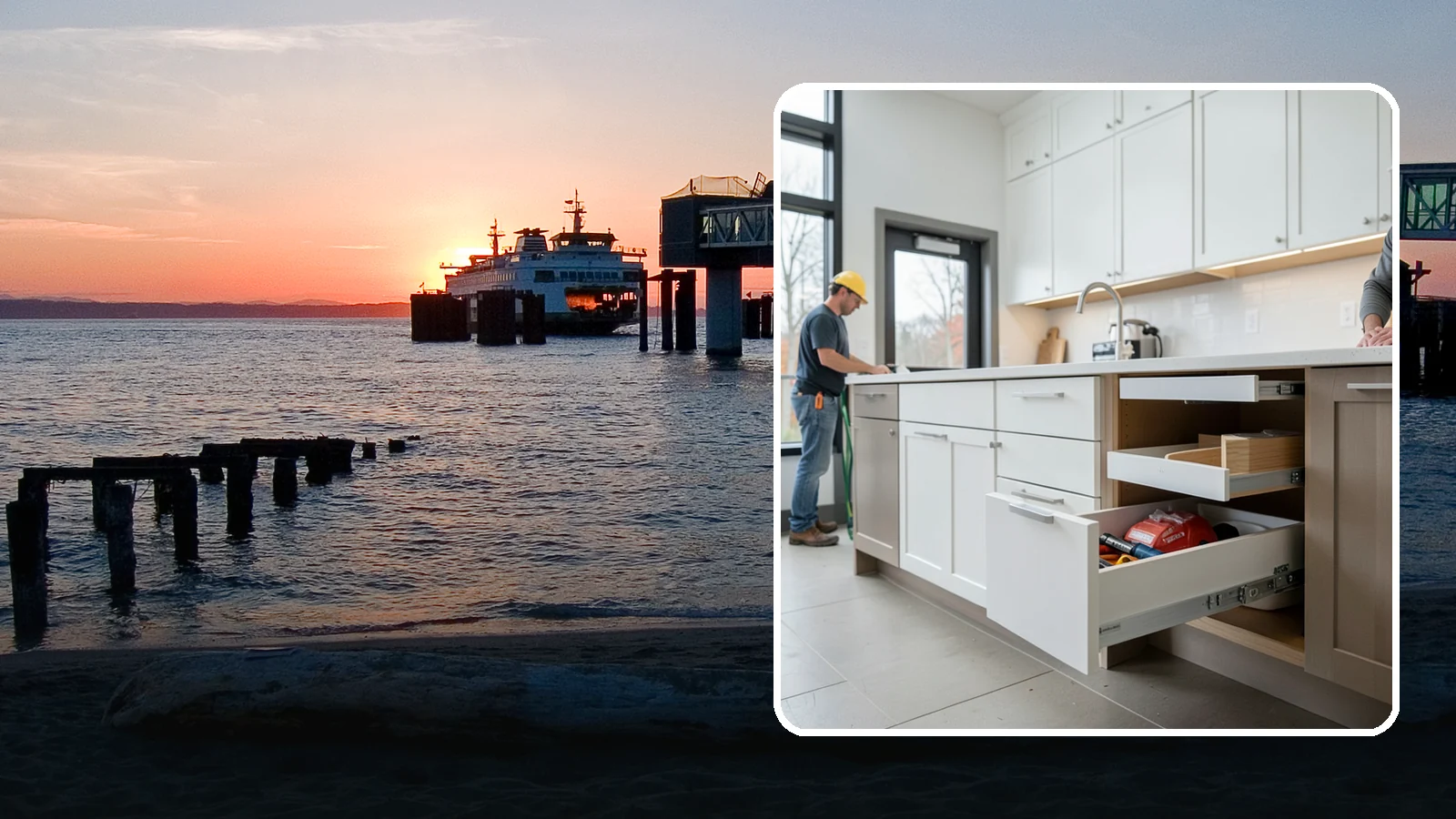 Soft-Close Drawer Upgrade in Edmonds, Snohomish County, WA - Replacing standard drawer glides with soft-close slides for smooth, silent, full-extension drawer operation.