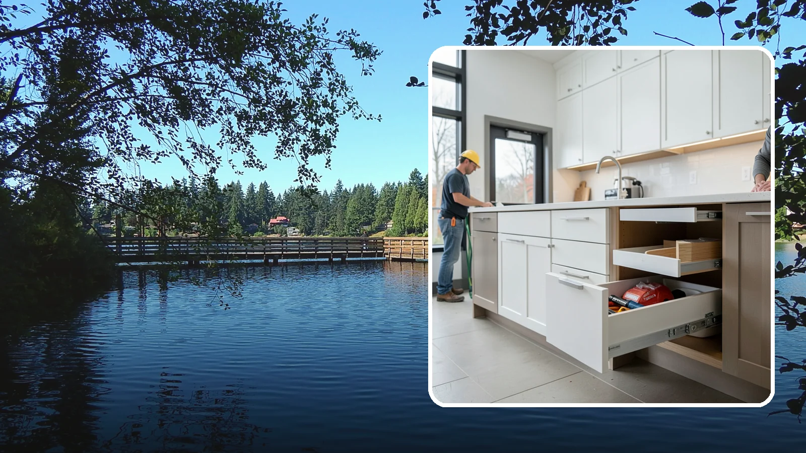 Soft-Close Drawer Upgrade in Federal Way, King County, WA - Replacing standard drawer glides with soft-close slides for smooth, silent, full-extension drawer operation.
